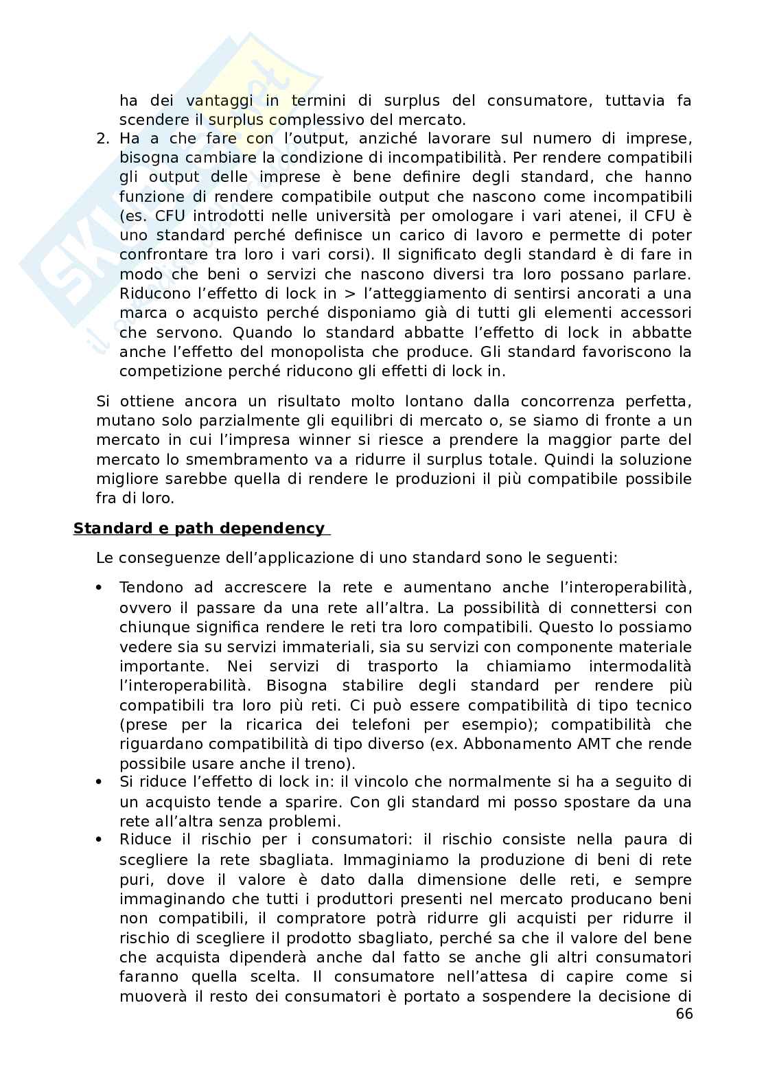 Appunti economia attività terziarie Pag. 66