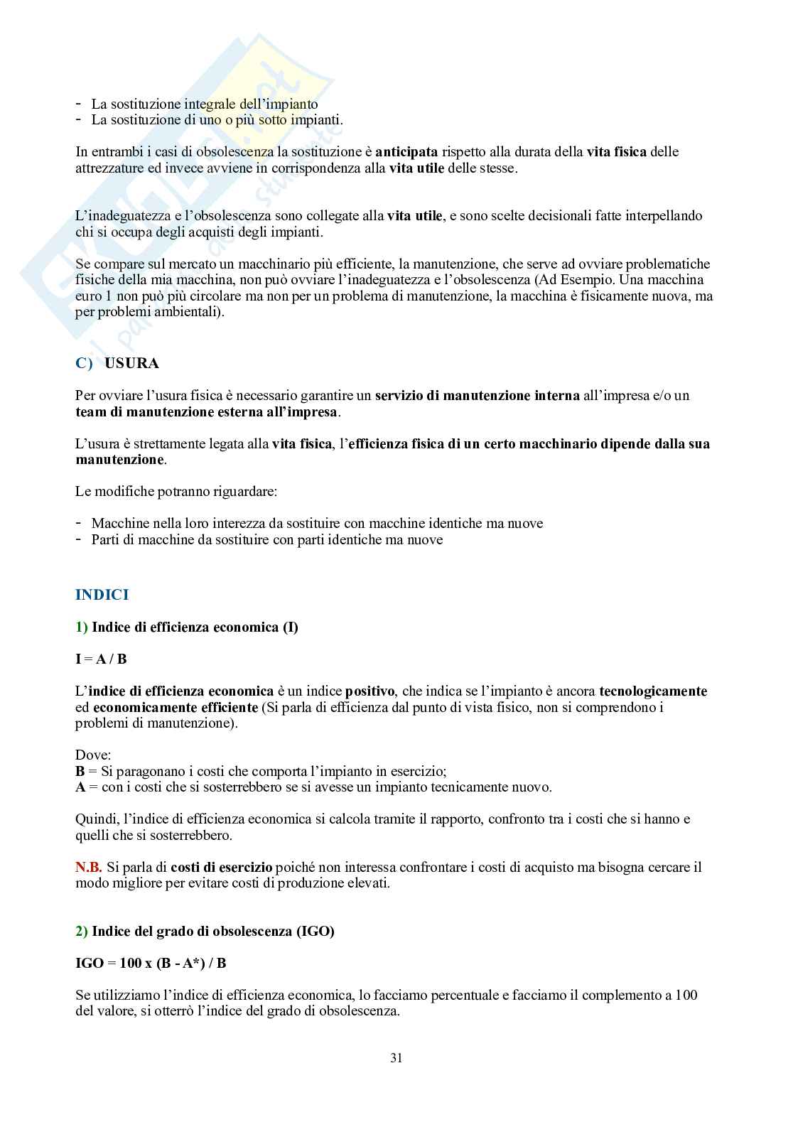 Operations Management – Teoria completa in 8 capitoli (stabilimento, layout, qualità) Pag. 31