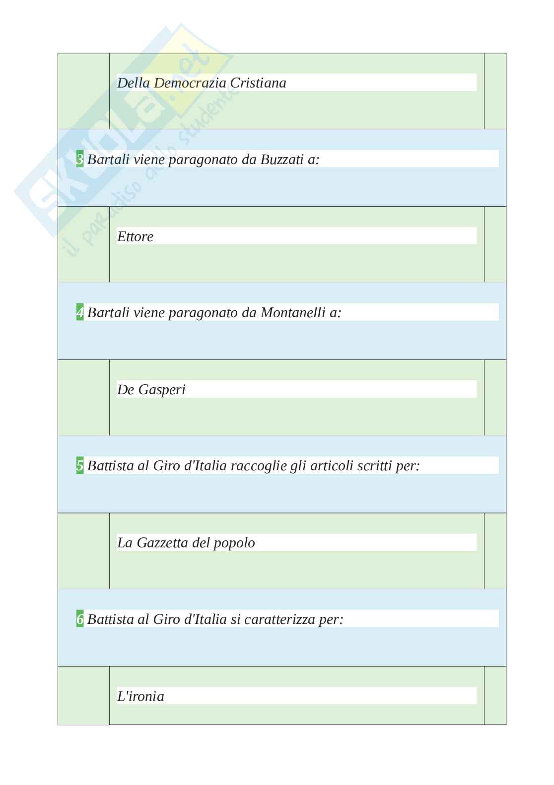 Tutte le 800 domande e risposte esame di Lettura e sport - 140 Pagine - Aggiornate a Novembre 2022 Pag. 16