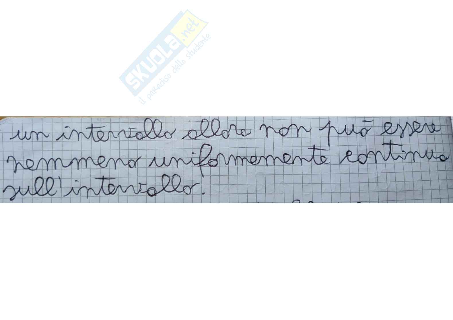 Teoremi sulle funzioni uniformemente continue e lipschitziane Pag. 2