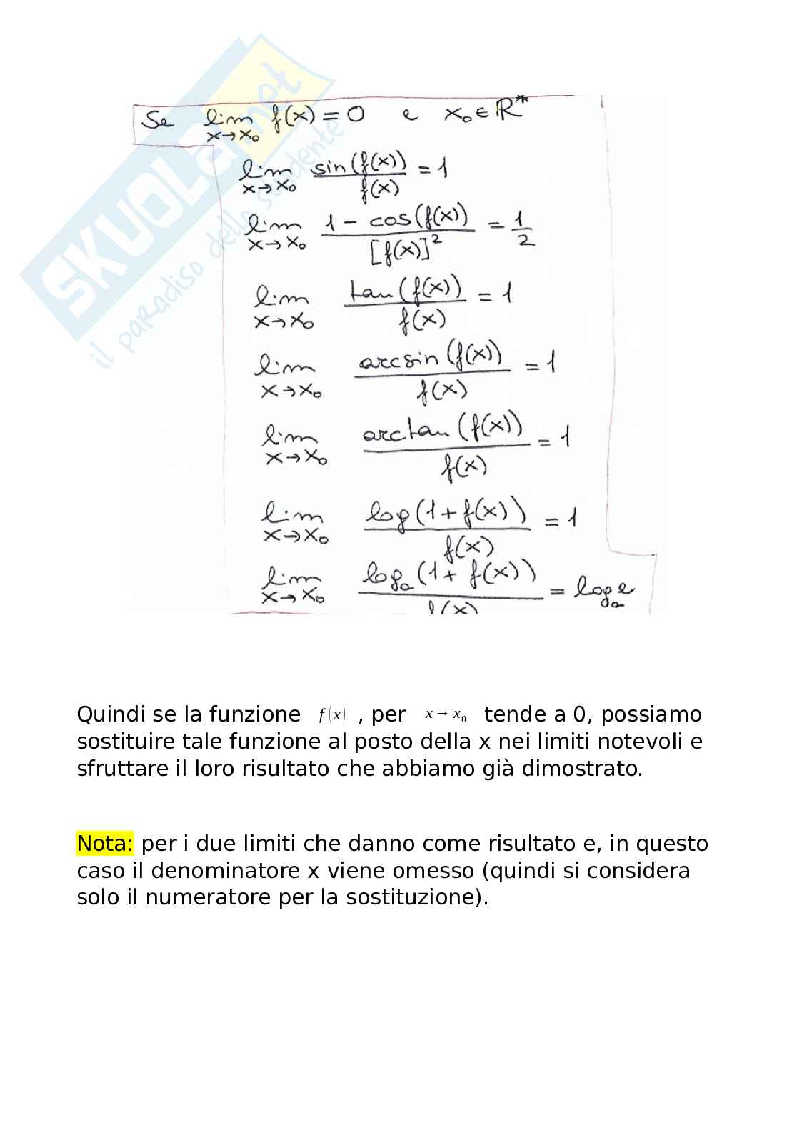 Limiti notevoli con dimostrazione, Analisi matematica Pag. 11