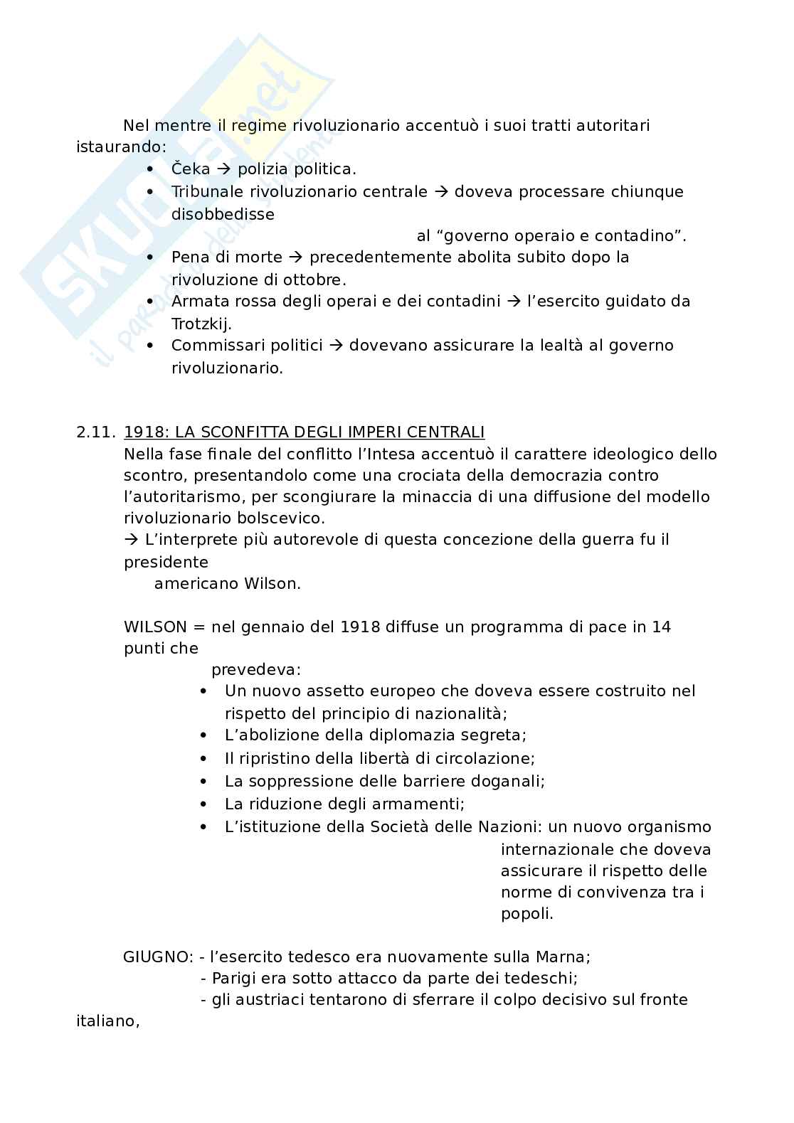 Prima Guerra Mondiale e Rivoluzione russa Pag. 16