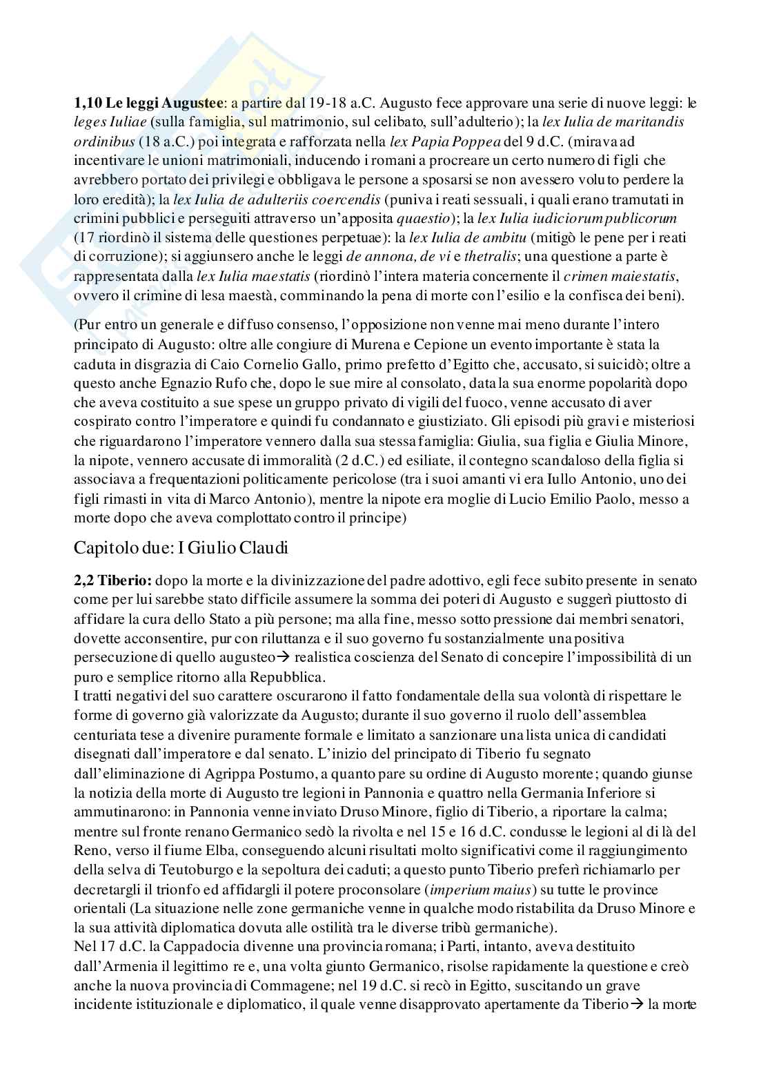 Riassunto esame Storia romana, Prof. Faoro Davide, libro consigliato Manuale di Storia romana , Geraci, Marcone Pag. 26