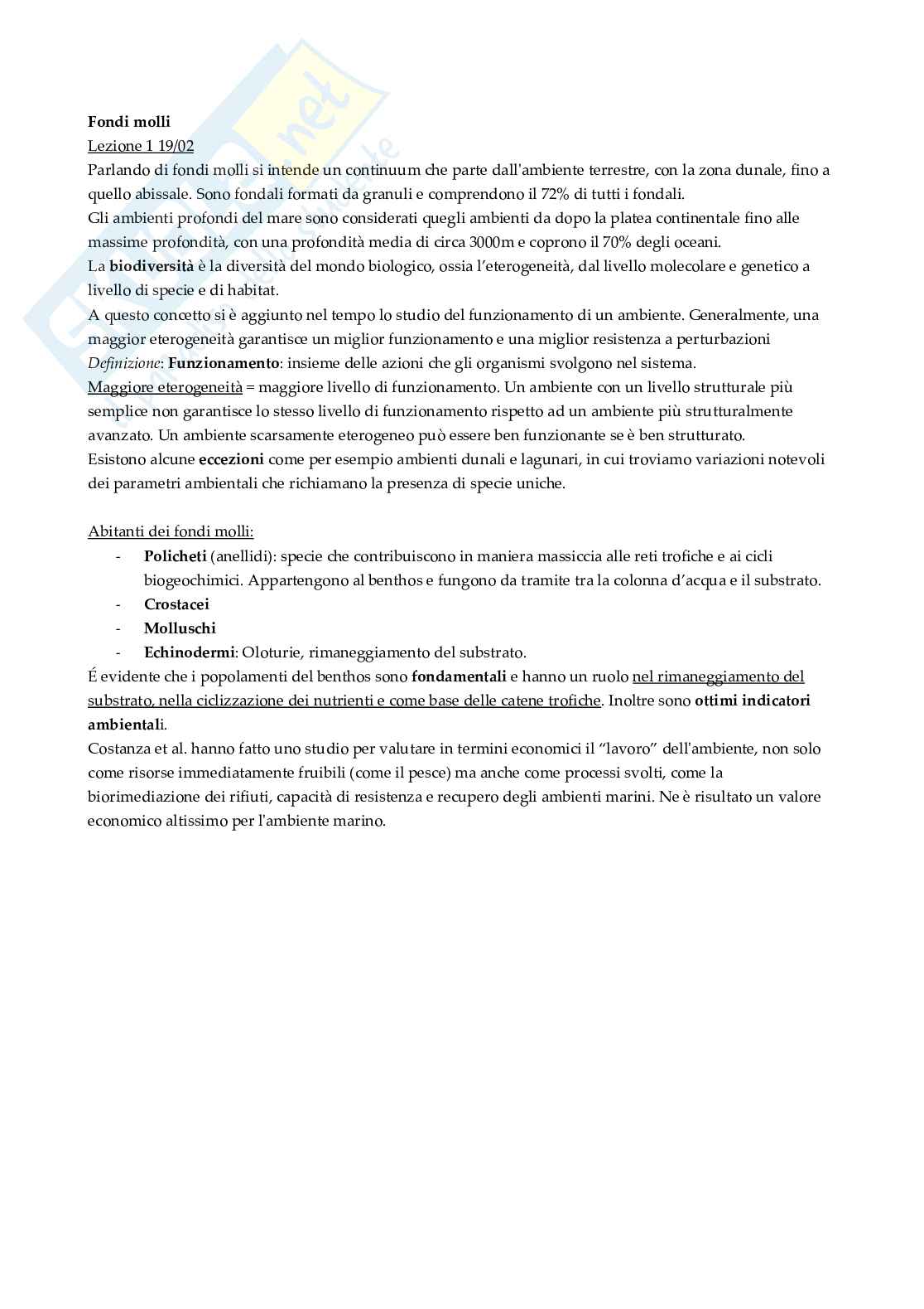 Appunti Fondi molli Pag. 1