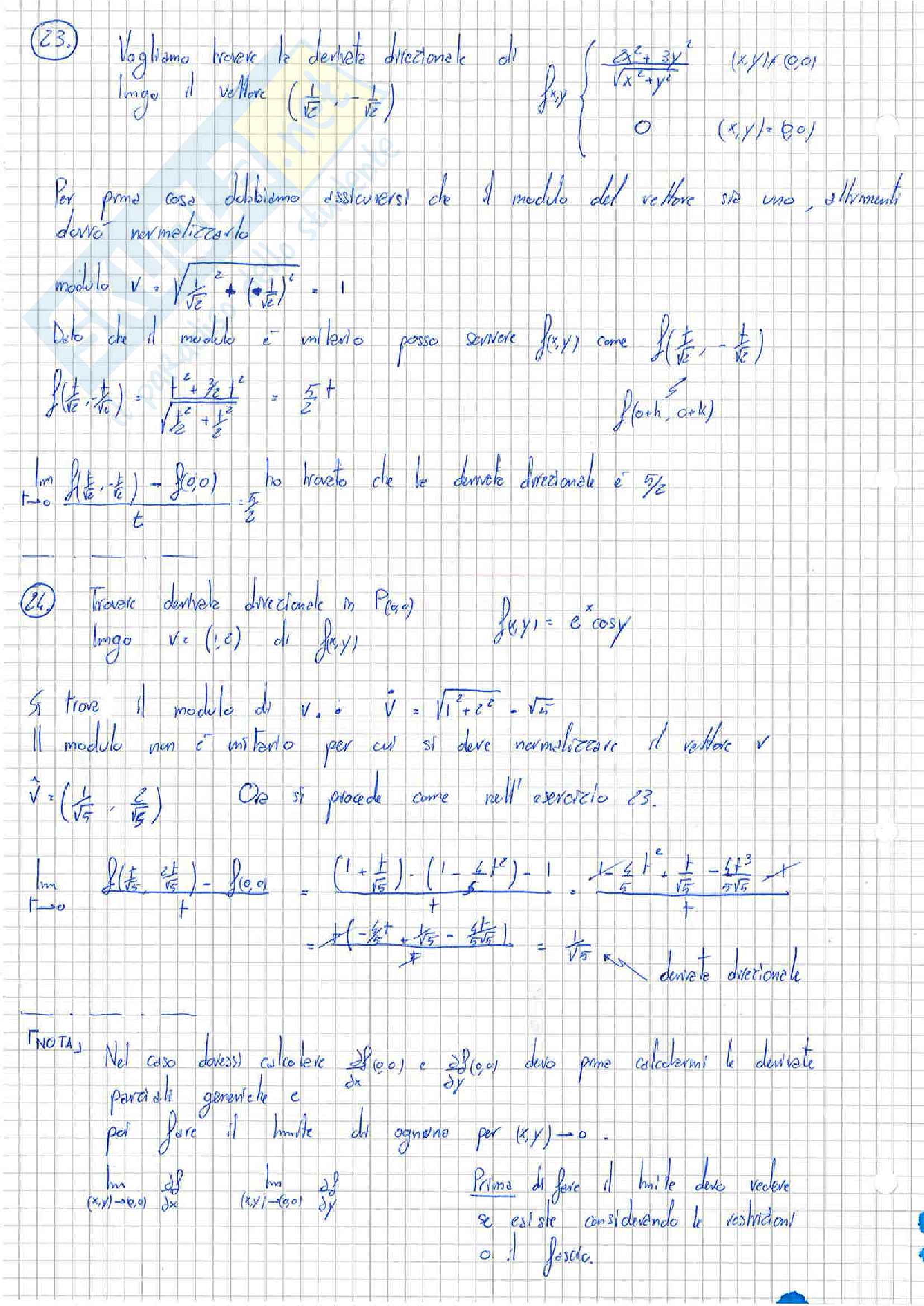 Analisi Matematica 1 e 2 - Esercizi svolti Pag. 16