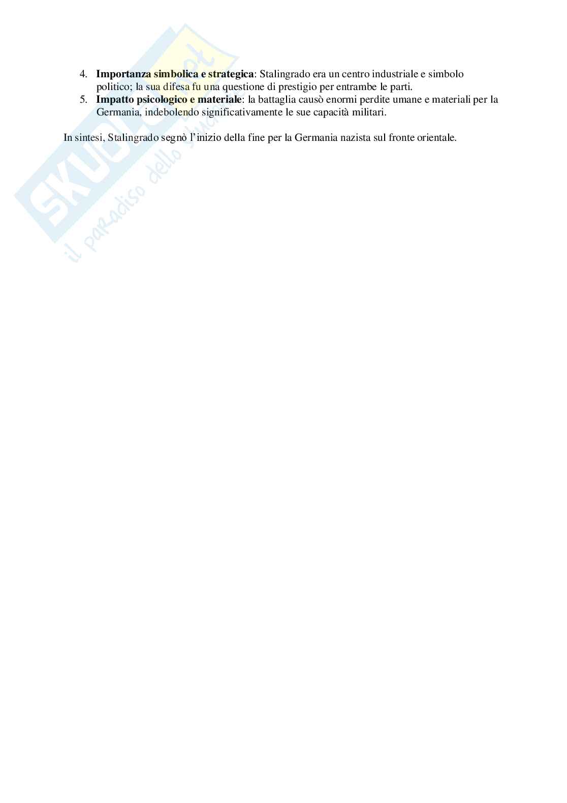 Risposte domande aperte Storia contemporanea aggiornate 2026  Pag. 16