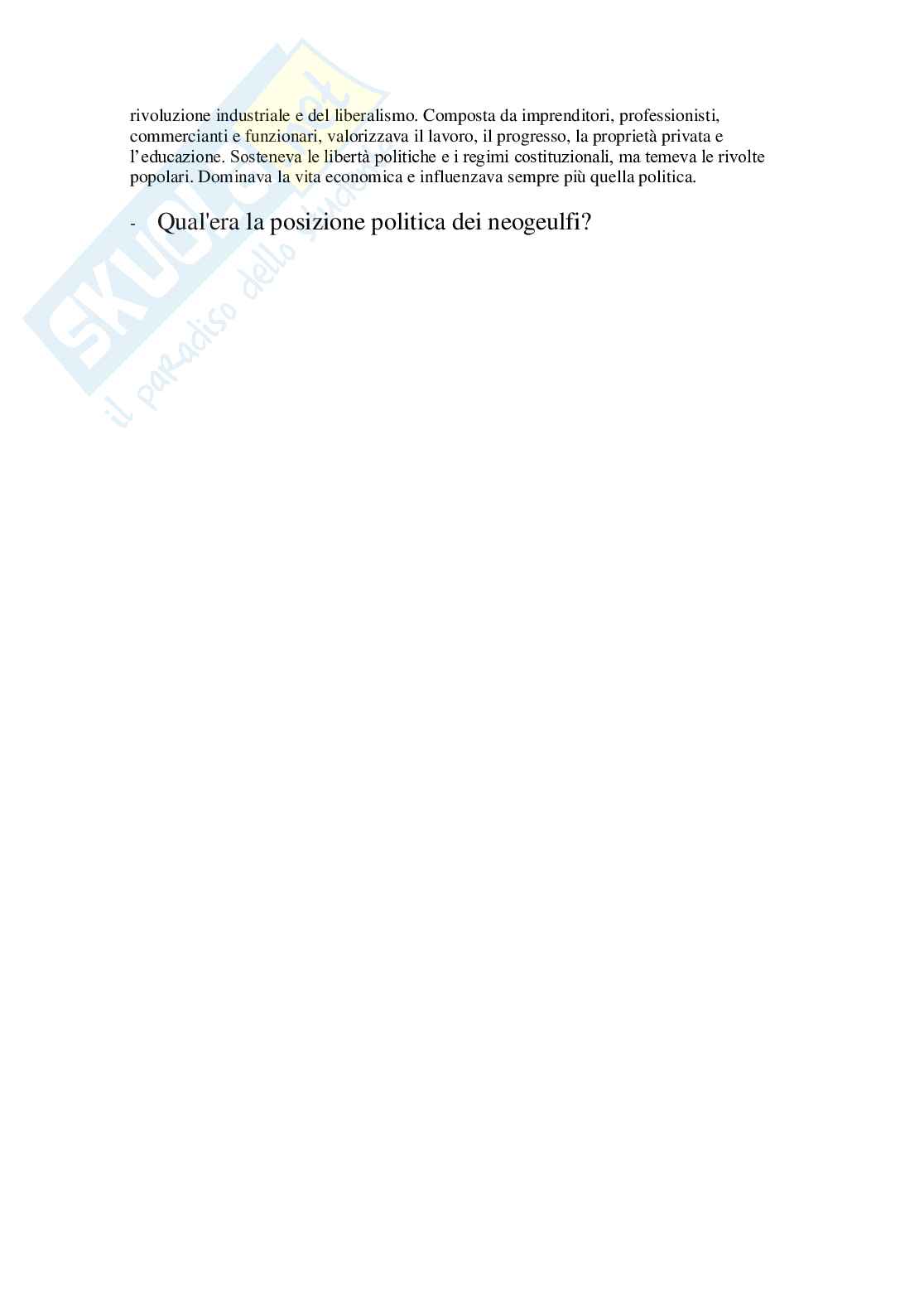 Risposte domande aperte Storia contemporanea aggiornate 2026  Pag. 2