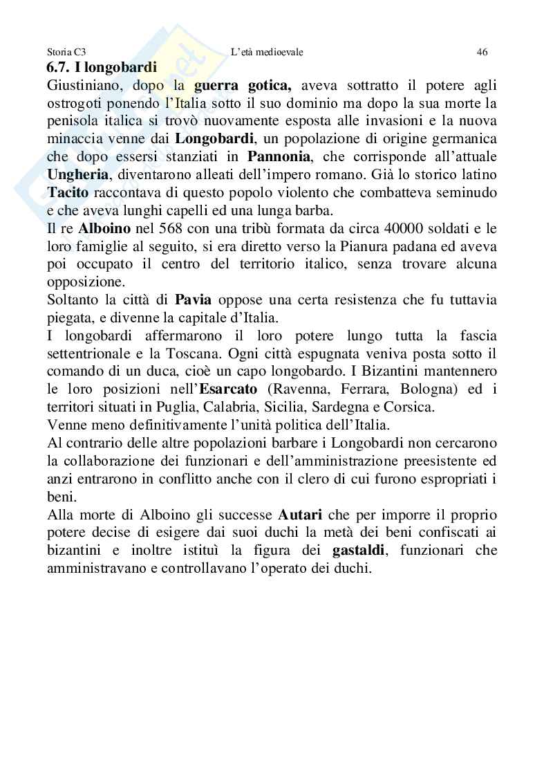 Storia C3, L'età medievale Pag. 46