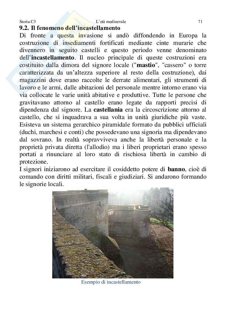 Storia C3, L'età medievale Pag. 71