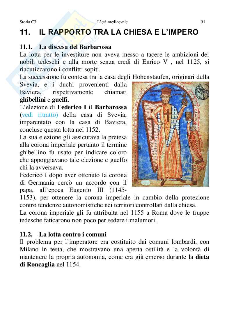 Storia C3, L'età medievale Pag. 91