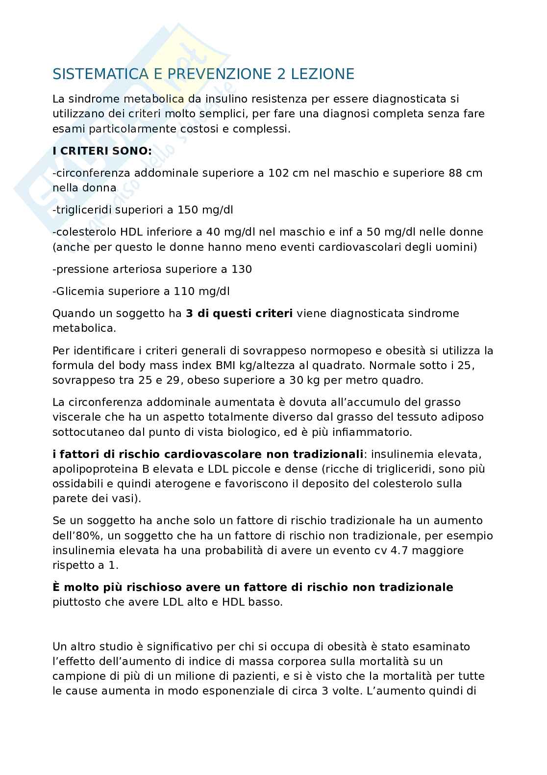 Sistematica e prevenzione Pag. 1