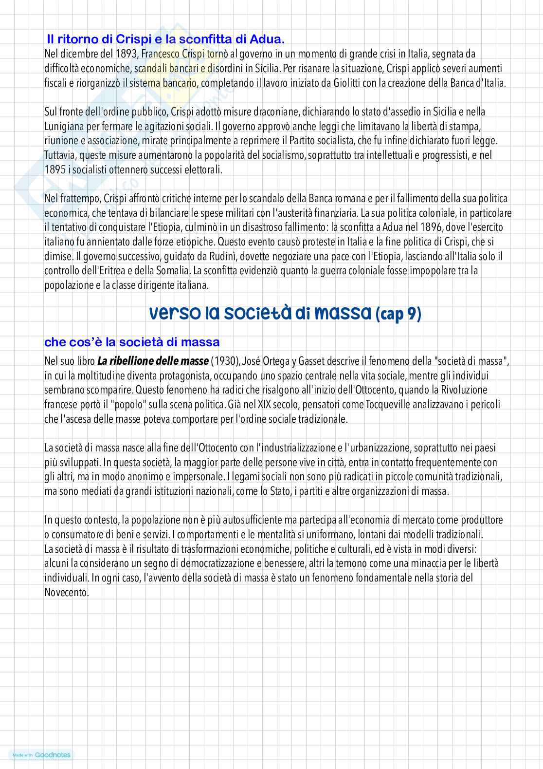 Storia dello Stato e società contemporanea  Pag. 11