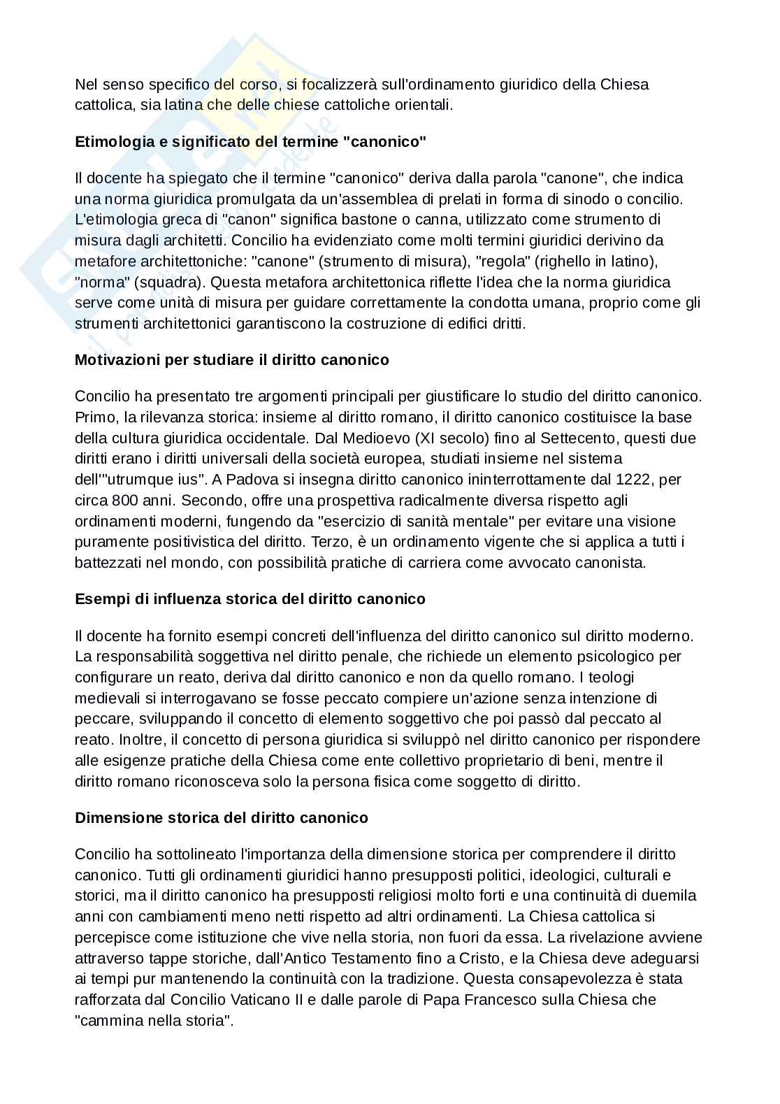 Definizioni del diritto canonico Pag. 2