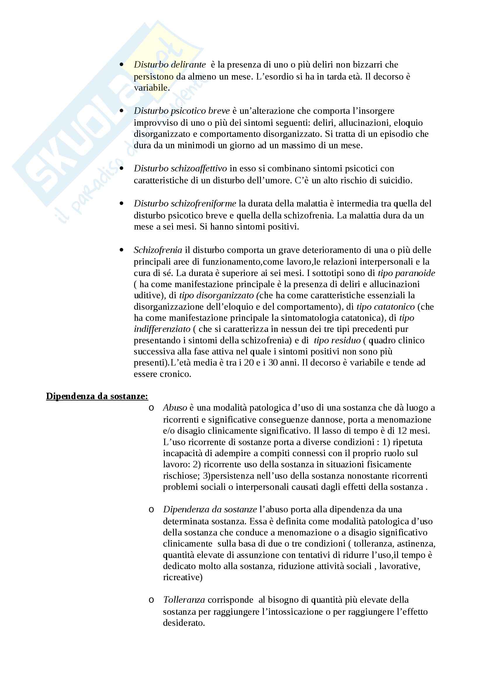 Riassunto esame Psicodiagnostica, prof. Lombardo, libro consigliato Psicologia clinica, Cornoldi Pag. 16