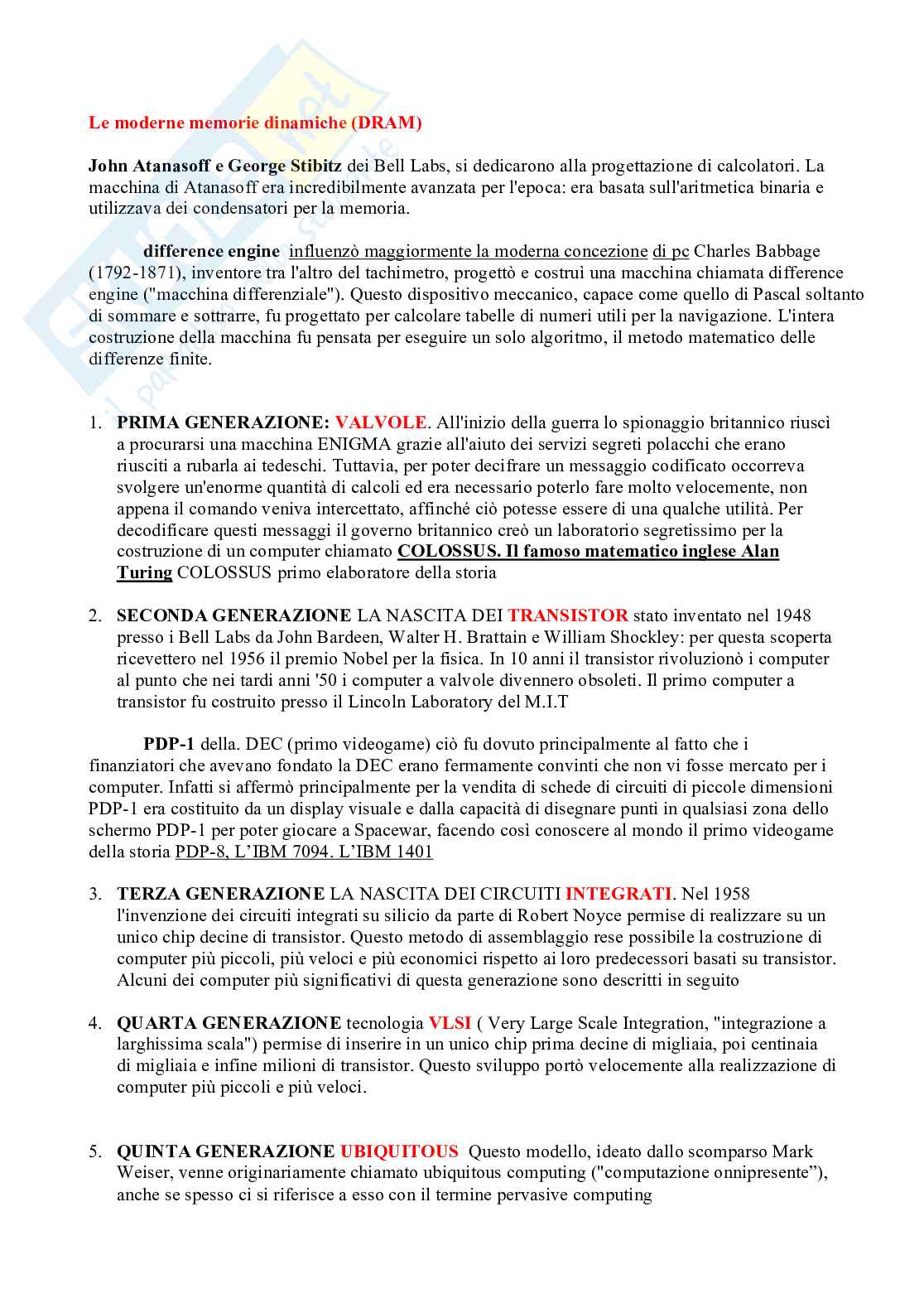 Appunti di Fondamenti di informatica Pag. 6