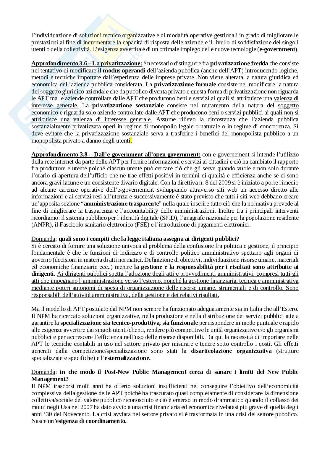 Riassunto esame Economia delle aziende e delle amministrazioni pubbliche, Prof. Mussari Riccardo, libro consigliato Economia delle Amministrazioni Pubbliche, Riccardo Mussari Pag. 21