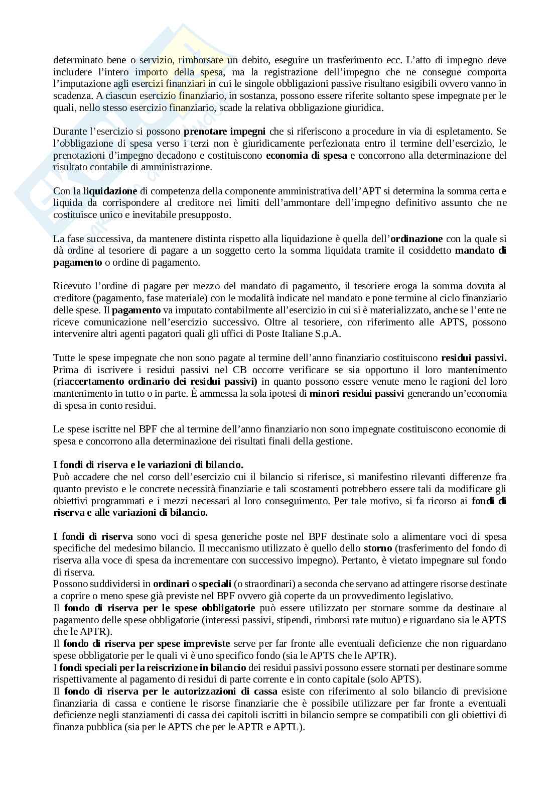 Riassunto esame Economia delle aziende e delle amministrazioni pubbliche, Prof. Mussari Riccardo, libro consigliato Economia delle Amministrazioni Pubbliche, Riccardo Mussari Pag. 36