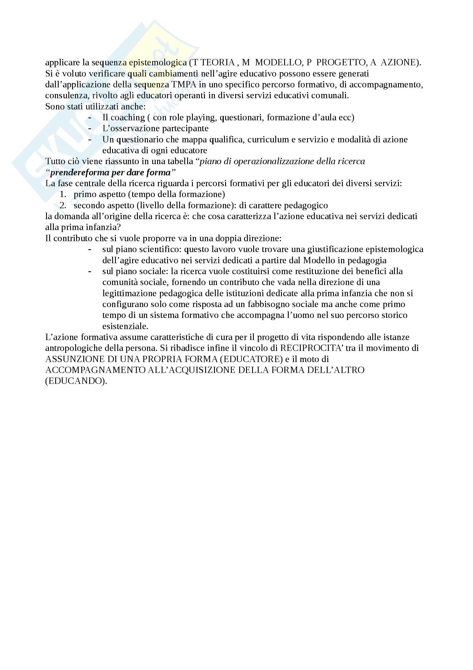 Riassunto esame Organizzazione e politiche scolastiche, prof. Binanti, libro consigliato La formazione del docente nella scuola europea del III millennio, Binanti Pag. 11