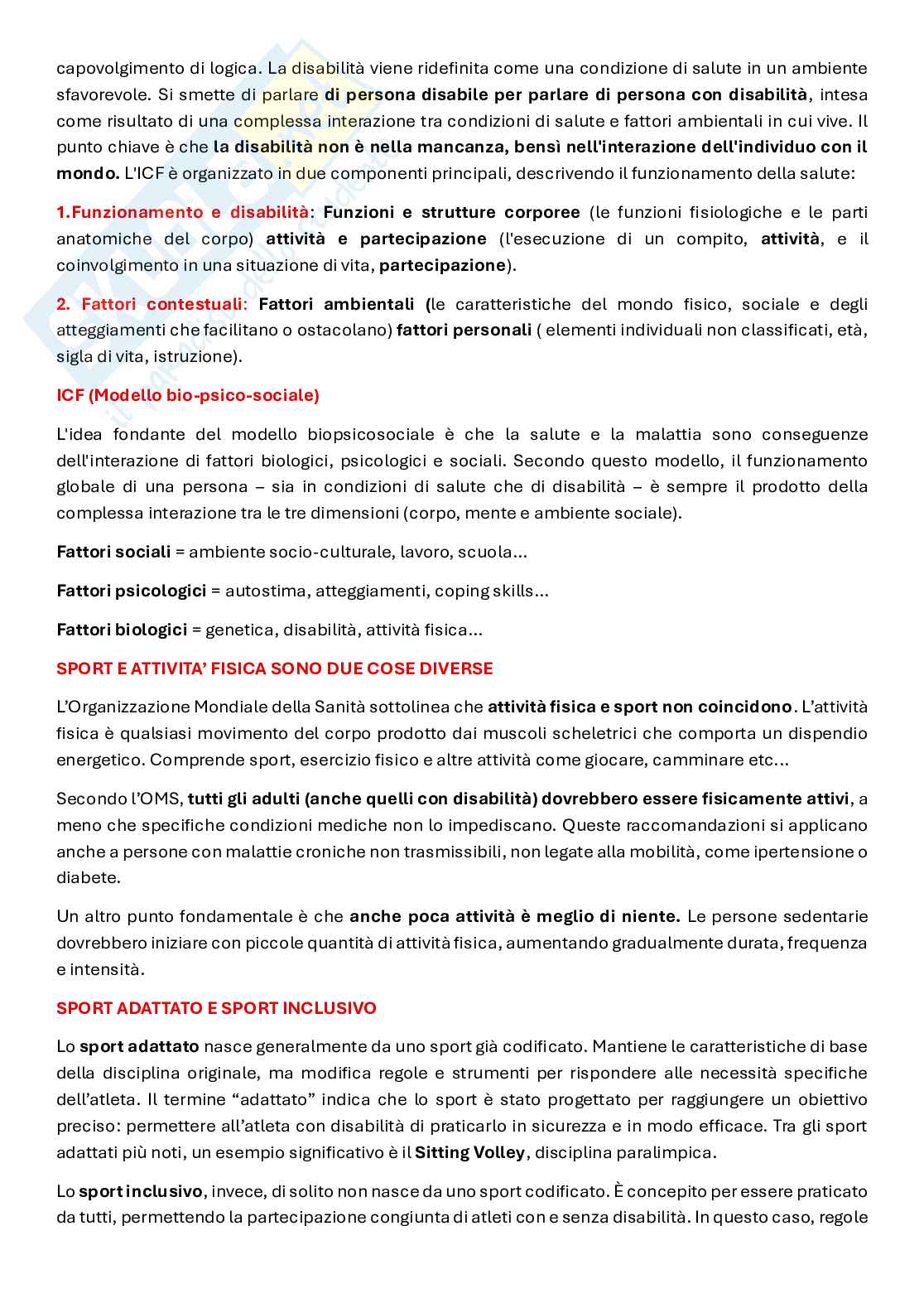 Teoria, tecnica e didattica dello sport per disabili Pag. 2