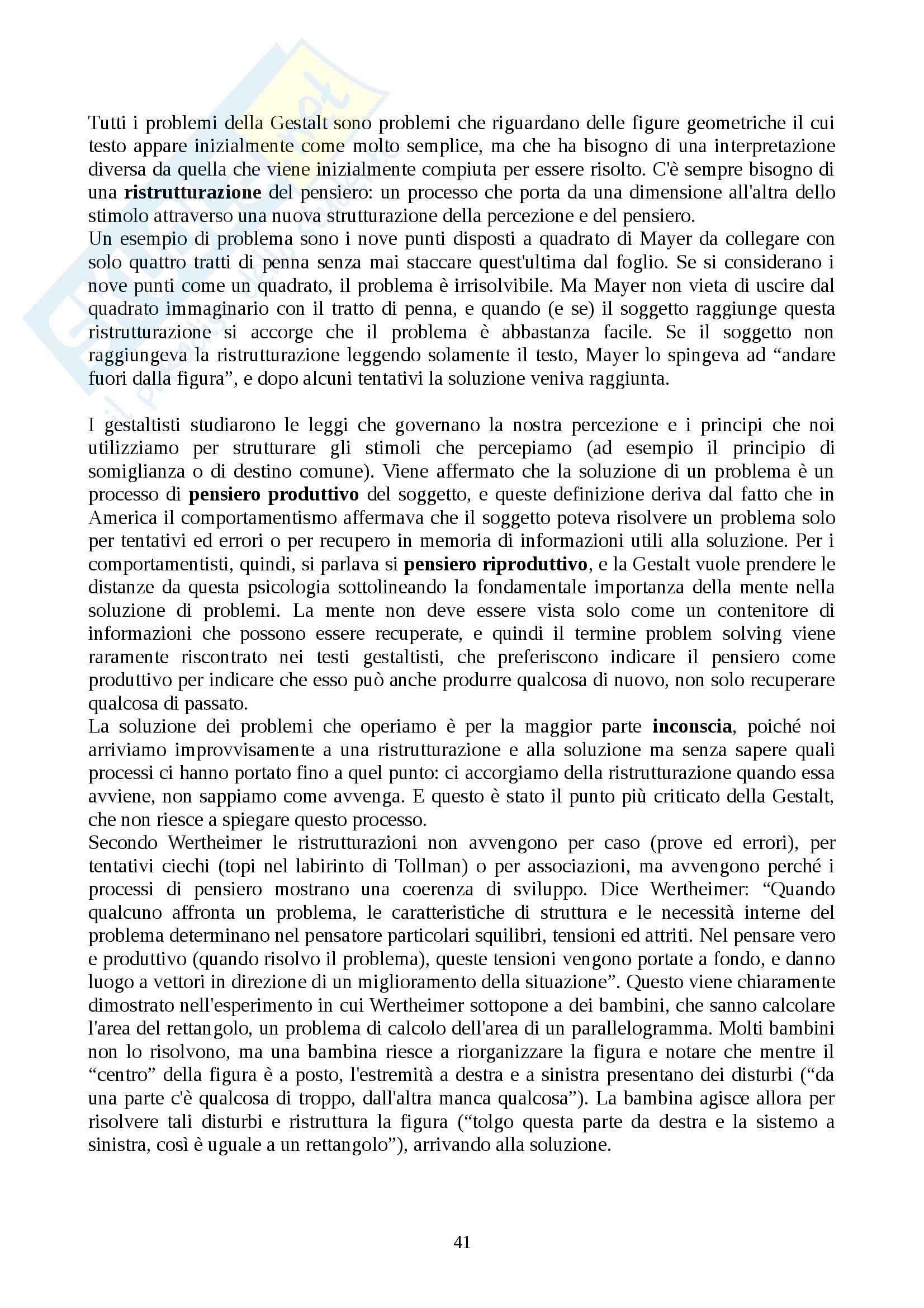 Psicologia generale II - Appunti Pag. 41