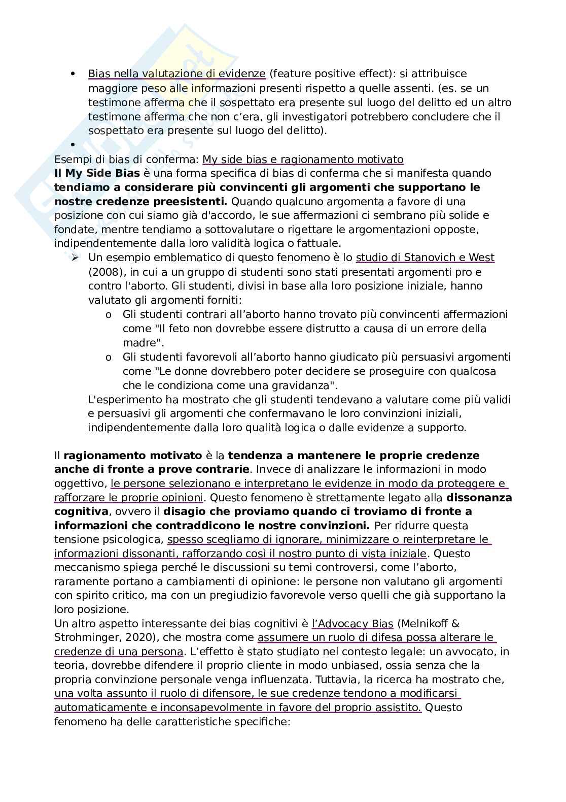 Appunti di Psicologia generale avanzata Pag. 2