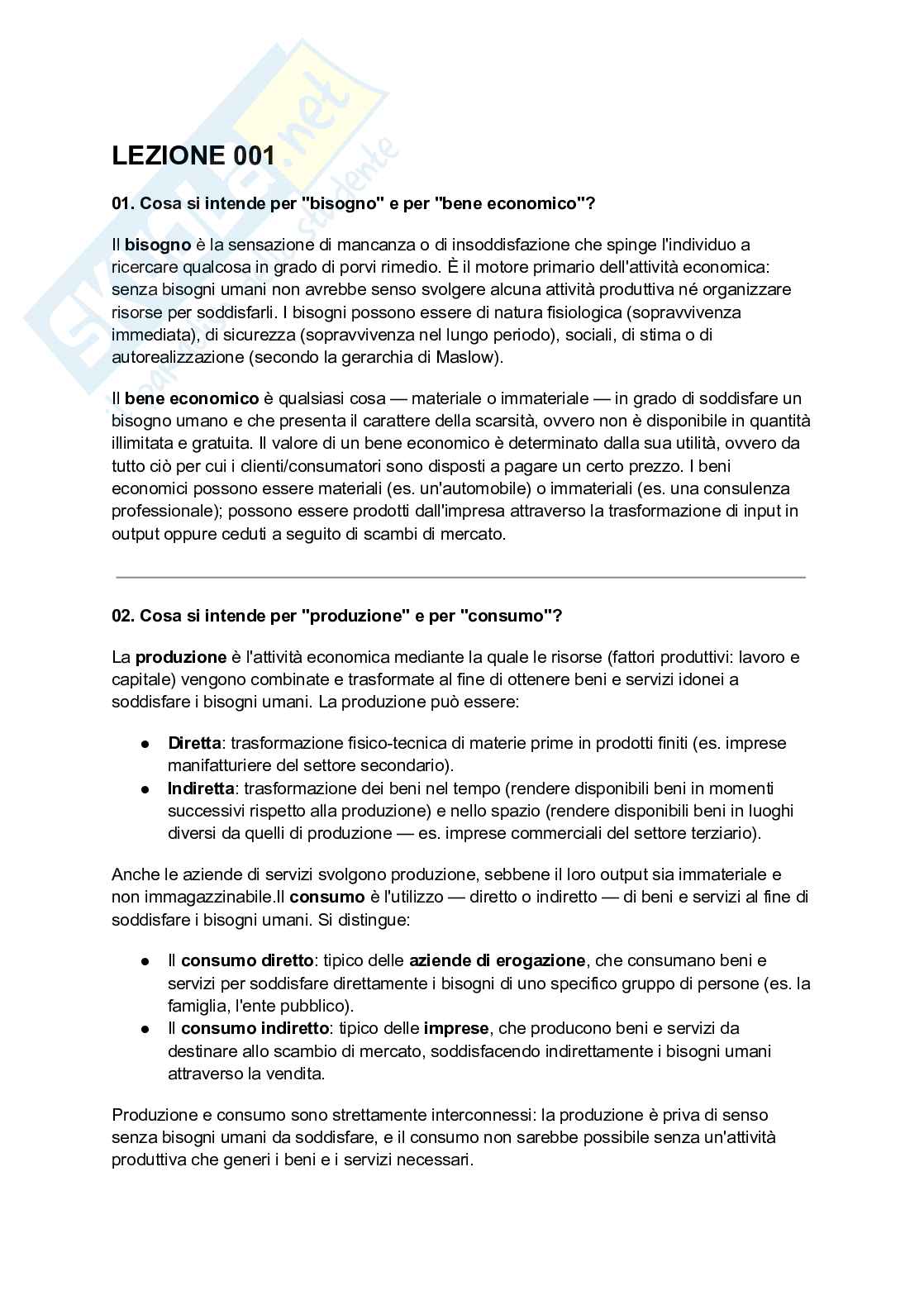 Paniere completo Economia aziendale, 2026  Pag. 1