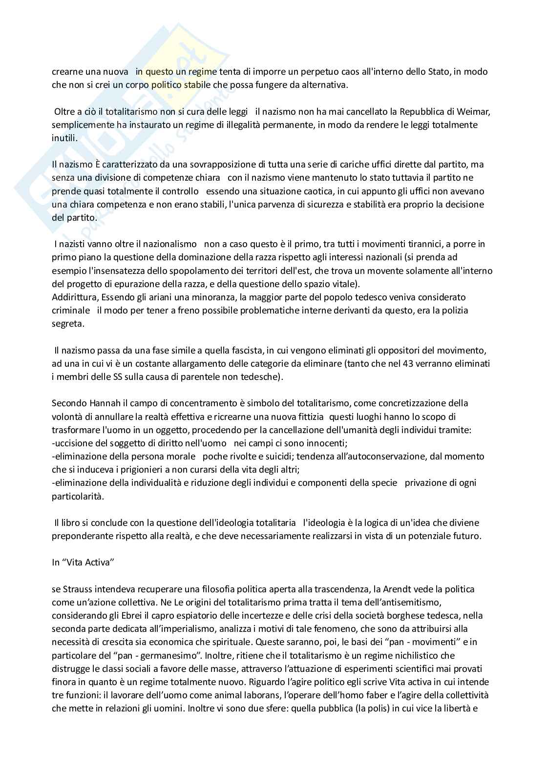 Riassunto esame Storia delle dottrine politiche, Prof. Del Vecchio Antonio, libro consigliato Storia del pensiero politico, Carlo Galli Pag. 71