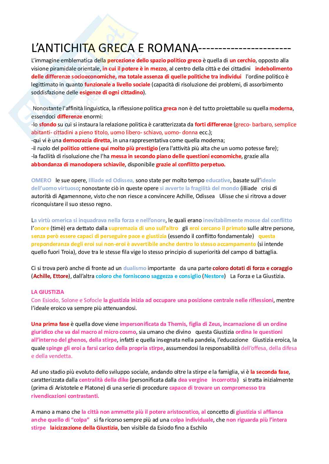 Riassunto esame Storia delle dottrine politiche, Prof. Del Vecchio ...