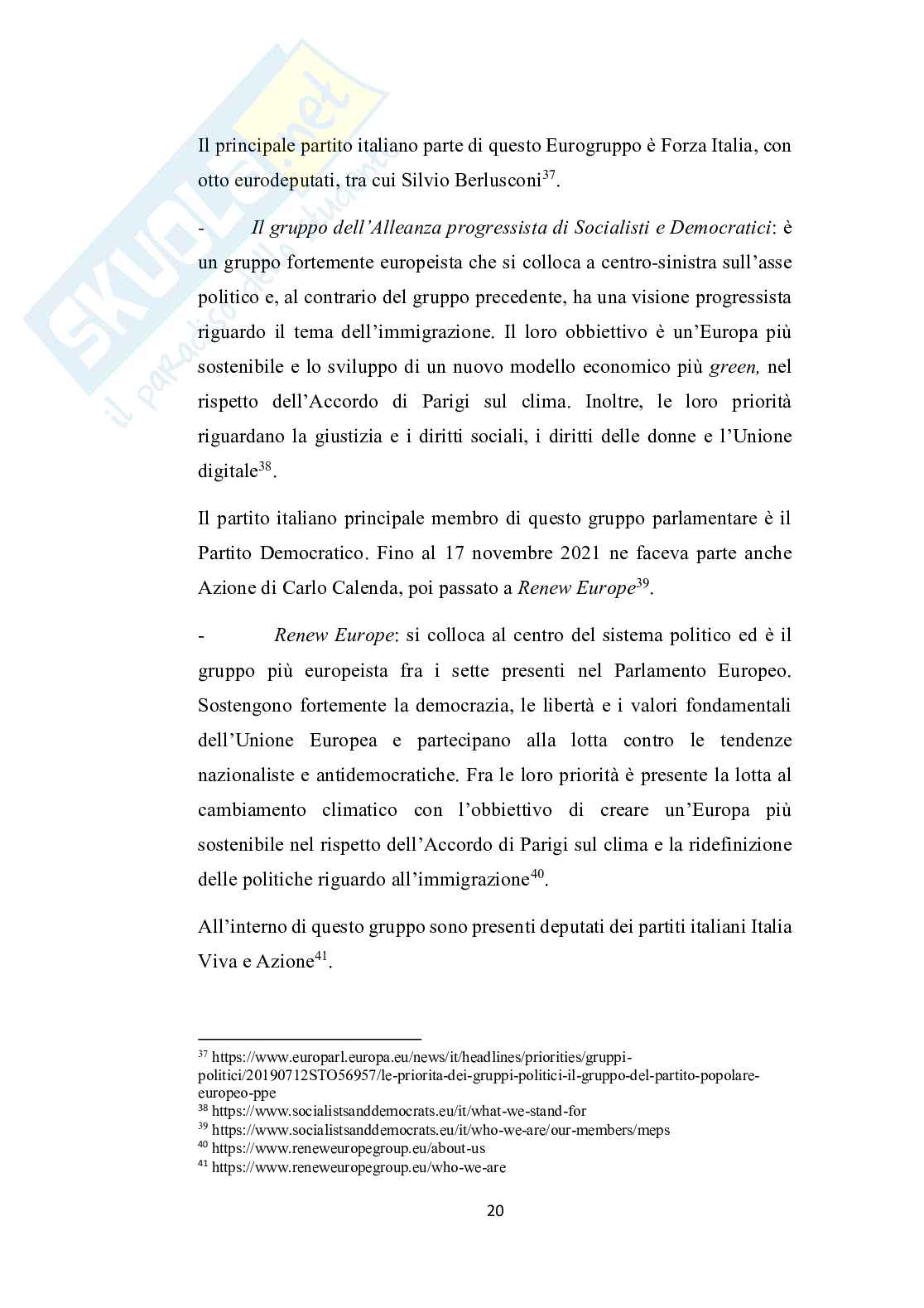 L’euroscetticismo e i principali partiti euroscettici italiani: Lega, Fratelli d’Italia e Movimento 5 Stelle  Pag. 21