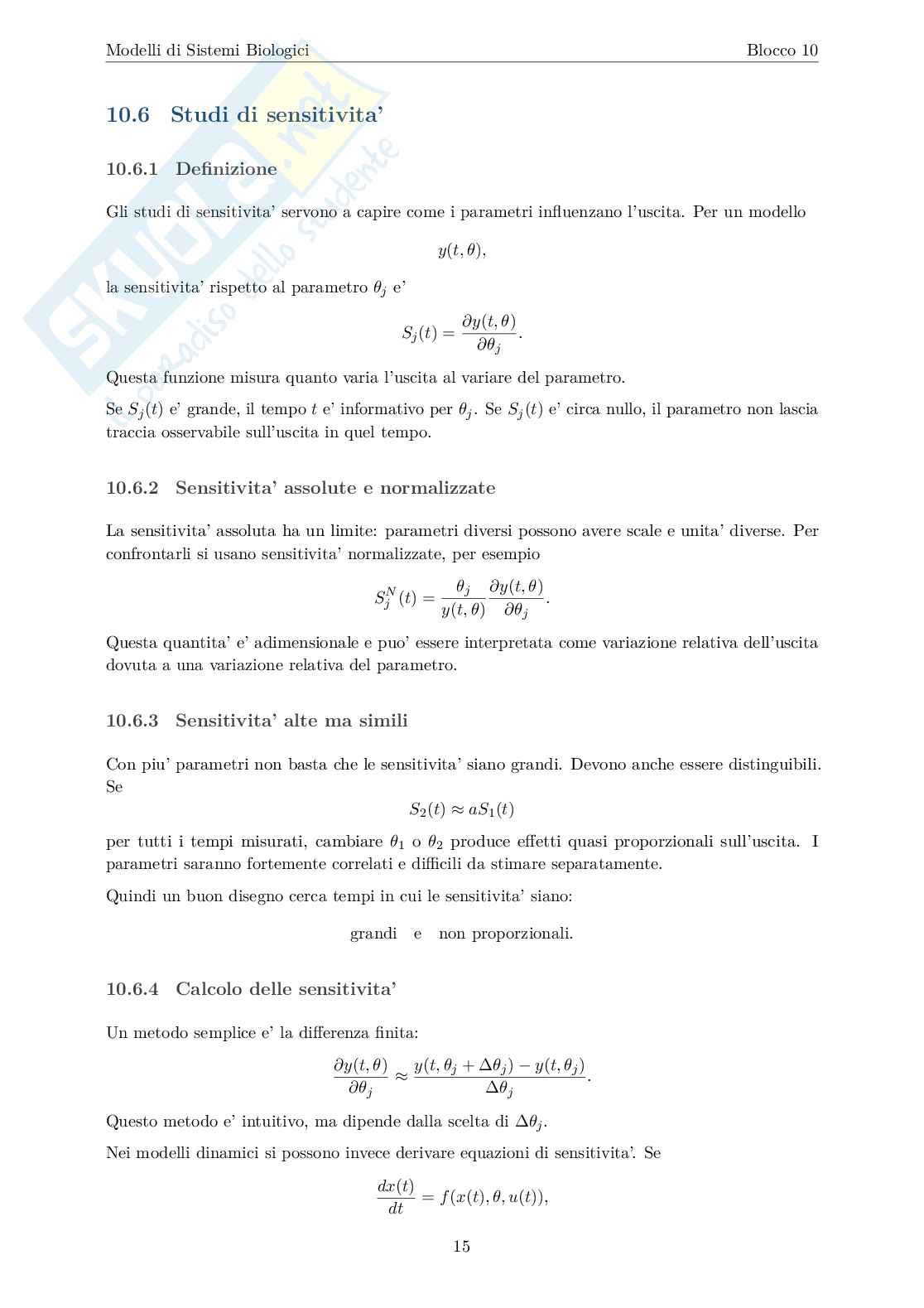 Blocco 10: esperimento ottimo Pag. 16