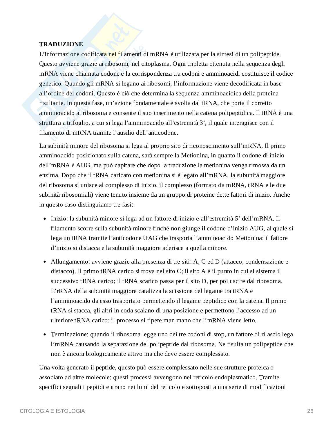 Citologia ed istologia Pag. 26
