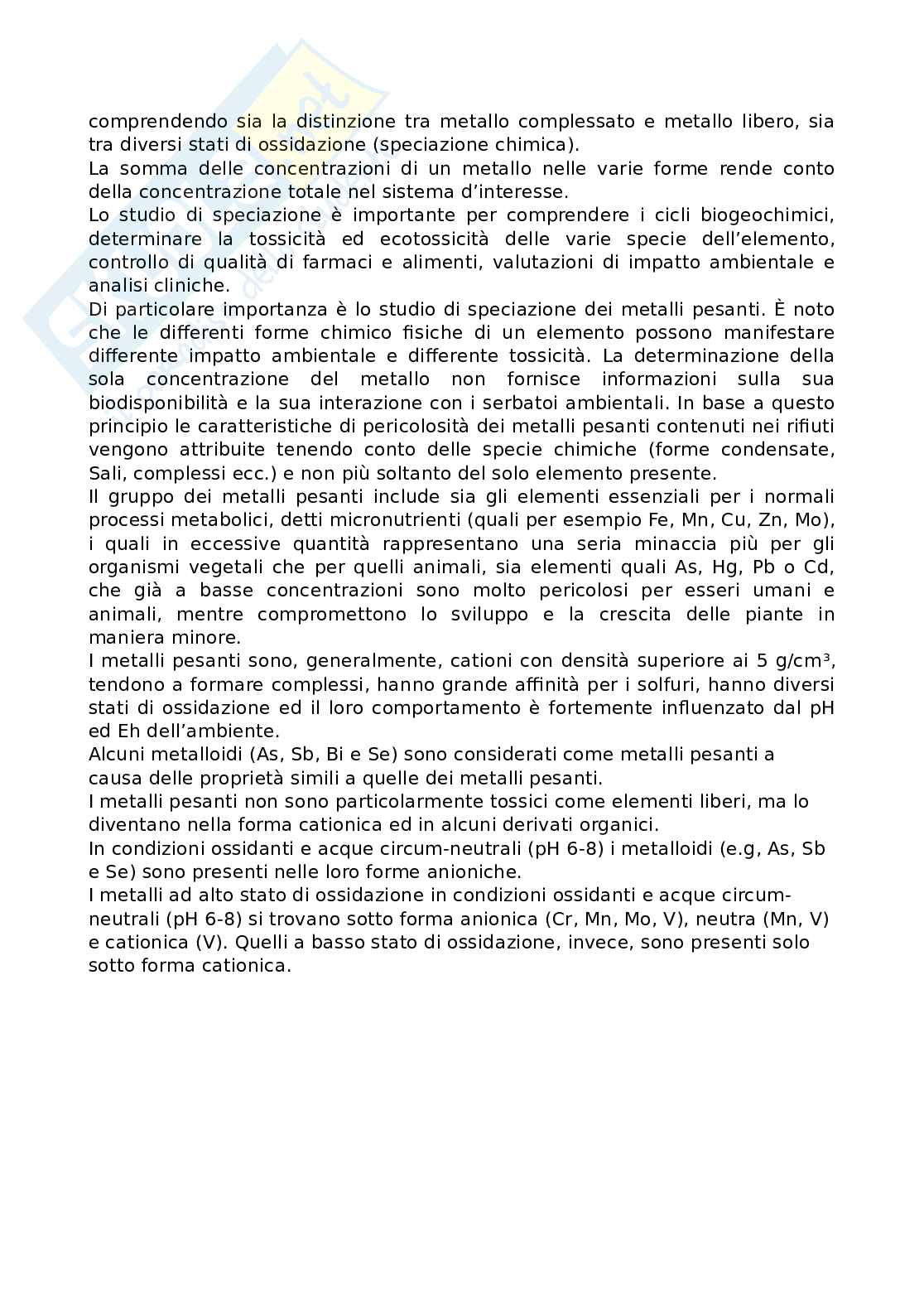 Geochimica applicata e ambientale Pag. 56
