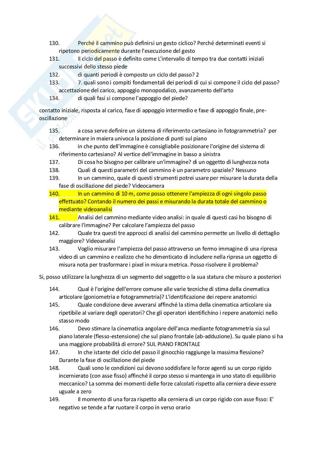 Paniere Biomeccanica - (2026) - Risposte aperte corrette  Pag. 26