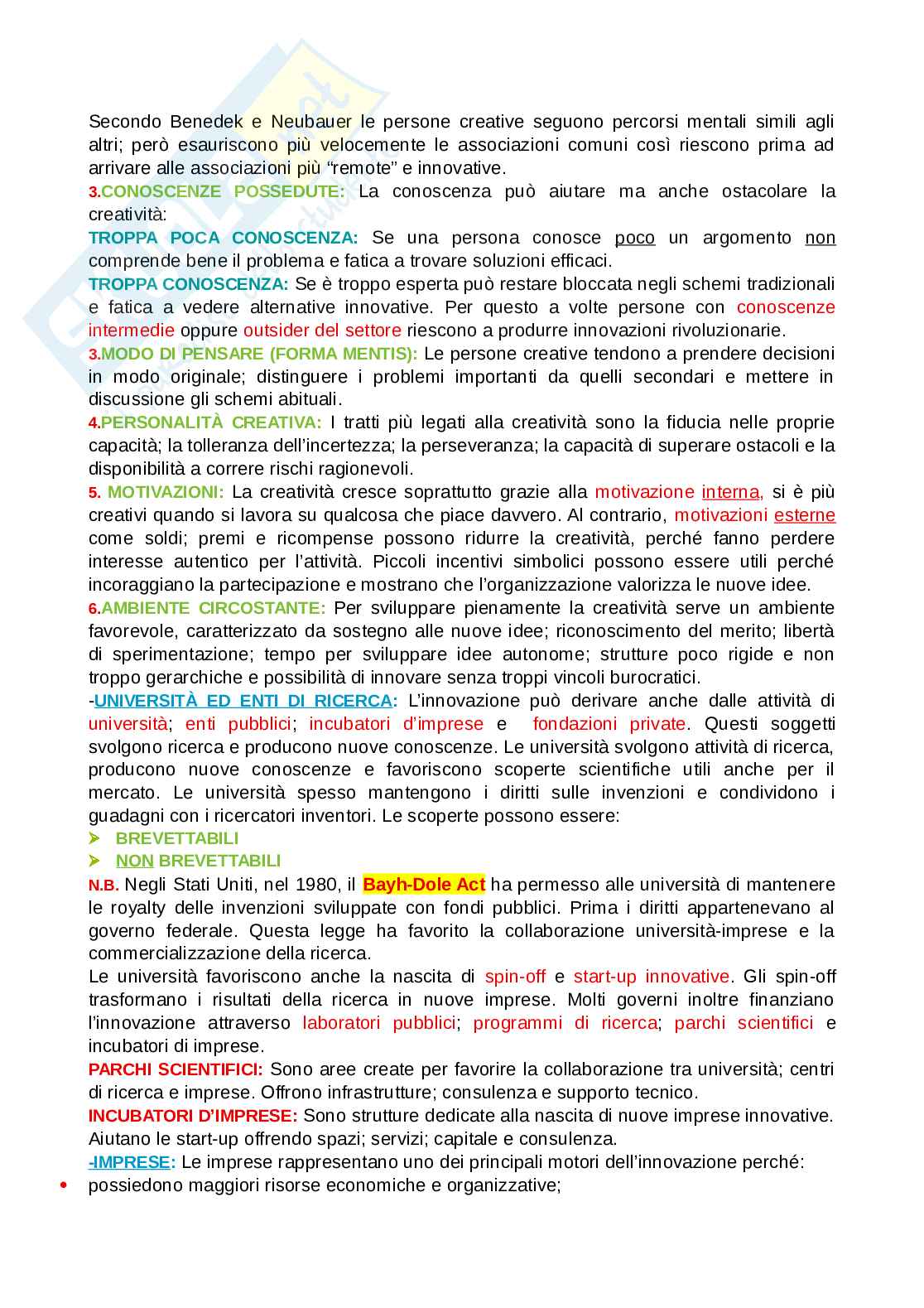 Management dell'innovazione Pag. 11