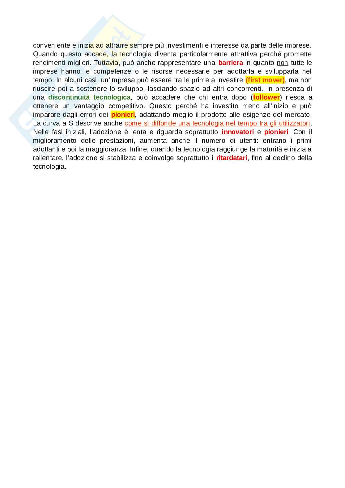 Management dell'innovazione Pag. 21