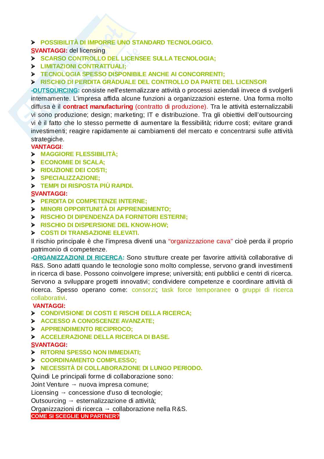 Management dell'innovazione Pag. 66