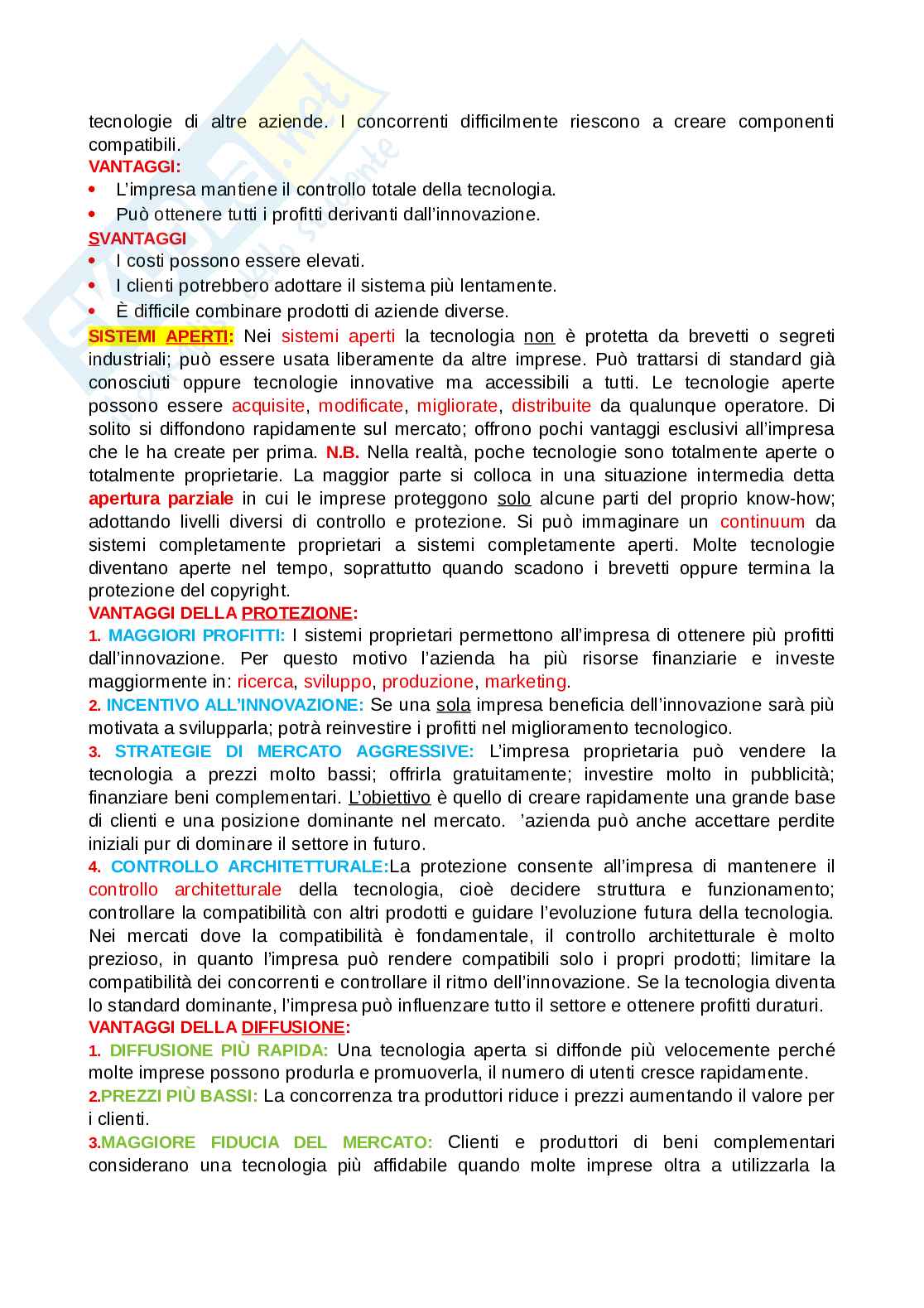 Management dell'innovazione Pag. 71