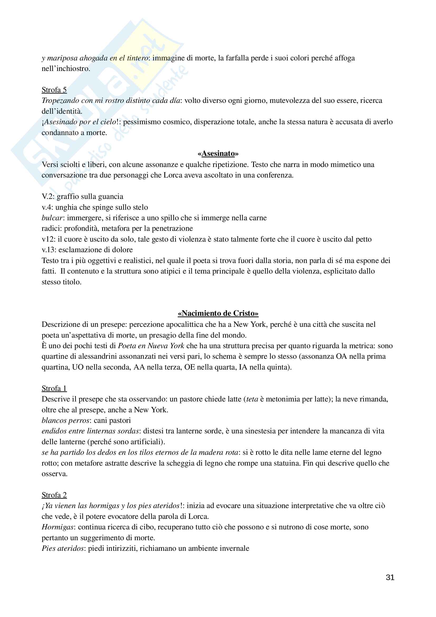 Letteratura spagnola Pag. 31