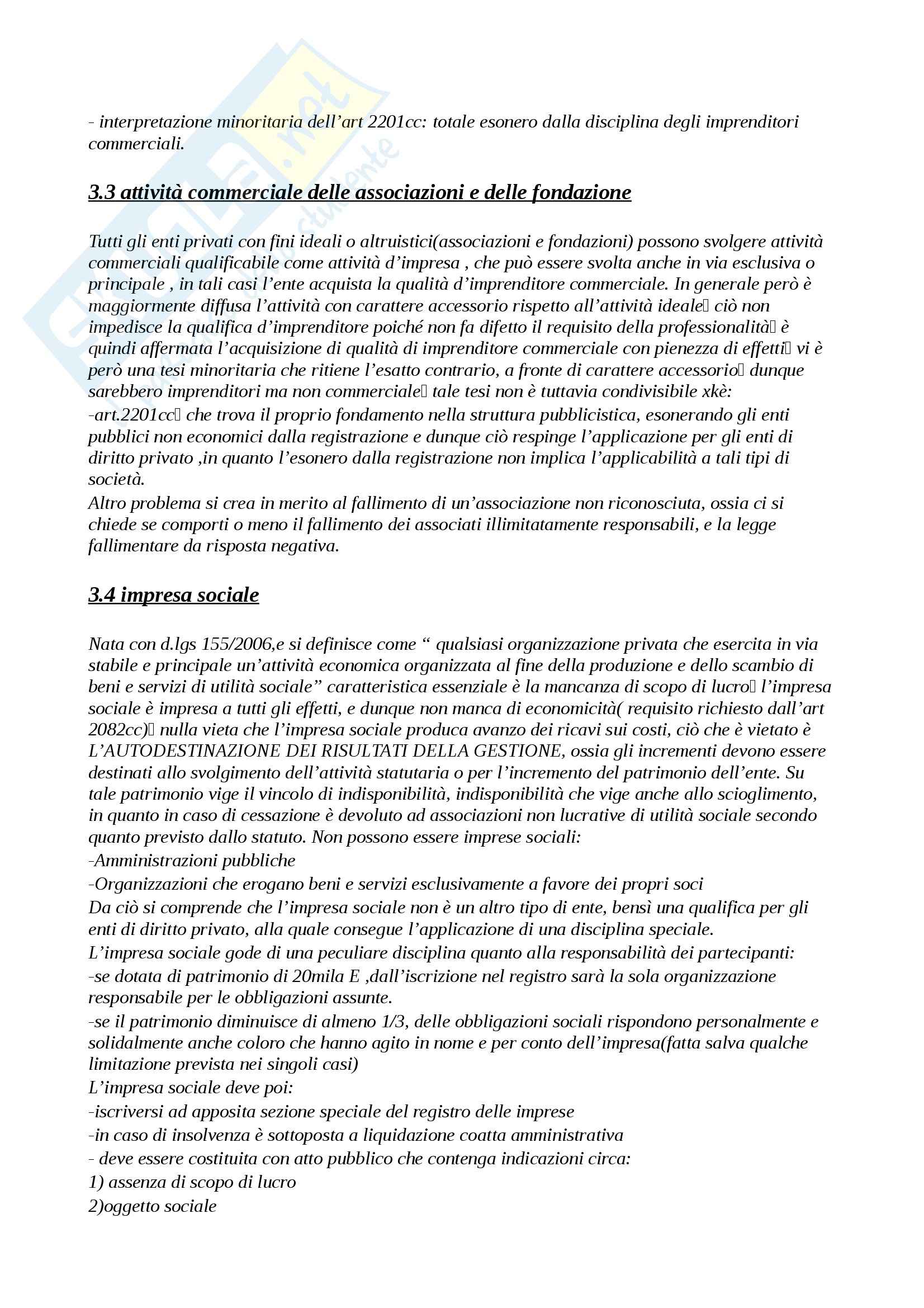 Riassunto esame Diritto, prof. Rispoli, libro consigliato Manuale di diritto commerciale, Campobasso Pag. 6