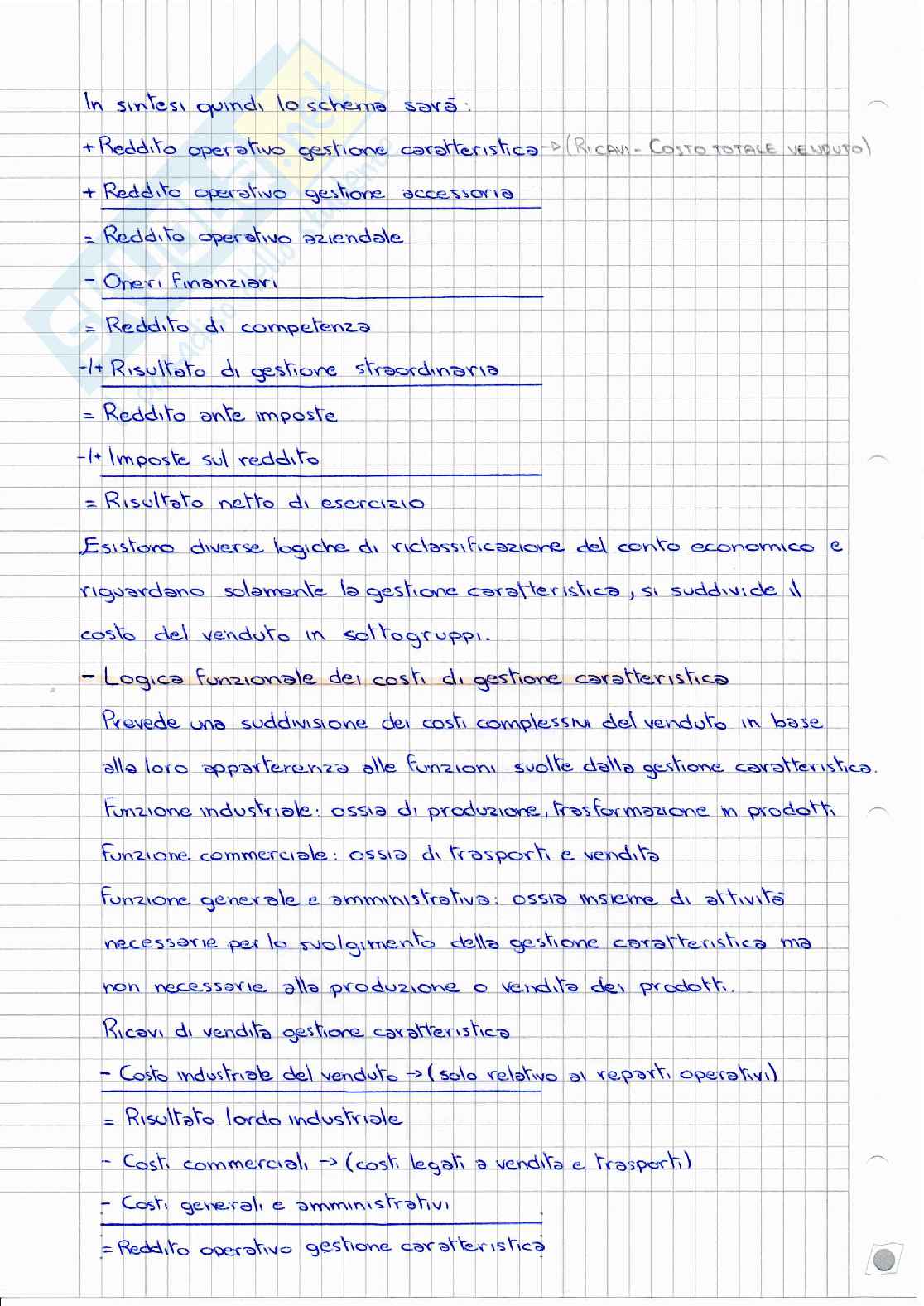 Appunti di Analisi di bilancio e riassunto dei principali indici di bilancio Pag. 6