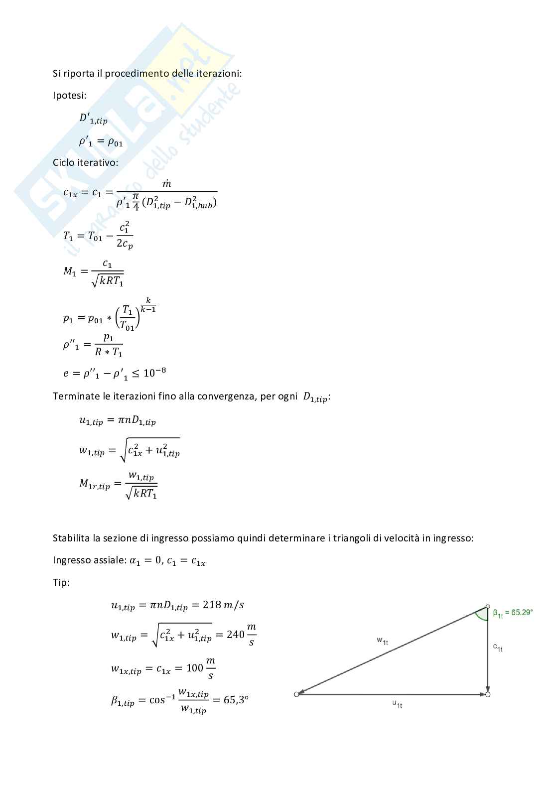 Esercitazioni di Turbomacchine con file excel Pag. 26