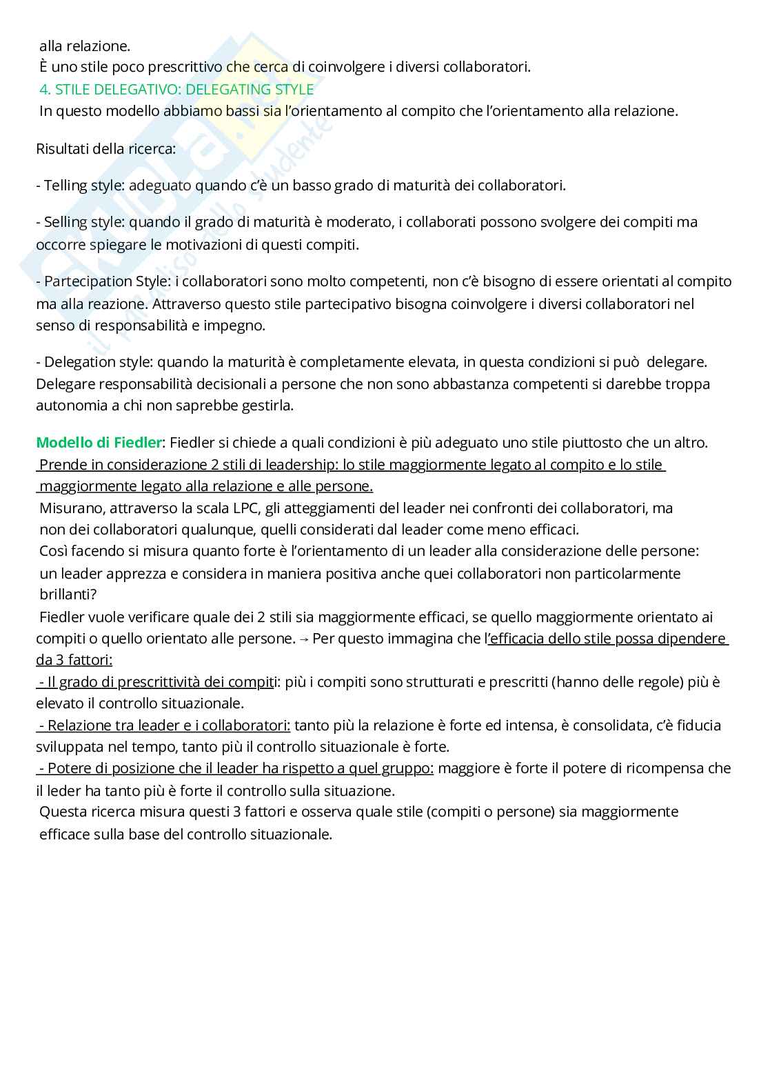 Riassunto esame Organizzazione aziendale, Prof. Isari Daniela, libro consigliato Comportamento organizzativo. Conoscere e sviluppare competenze organizzative, Pearson, 2021 (Capitoli 1, 4, 6, 7, 8, 9, 10, 11, 14, 15S, Bins. Juge, Bodega Pag. 51