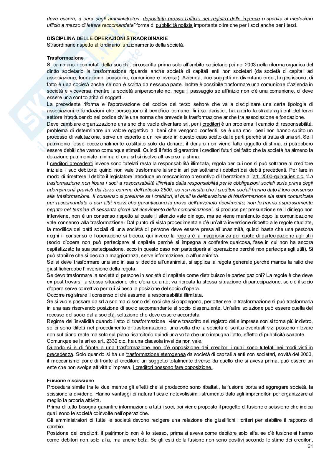 Appunti di Diritto commerciale, 2024/2025  Pag. 61