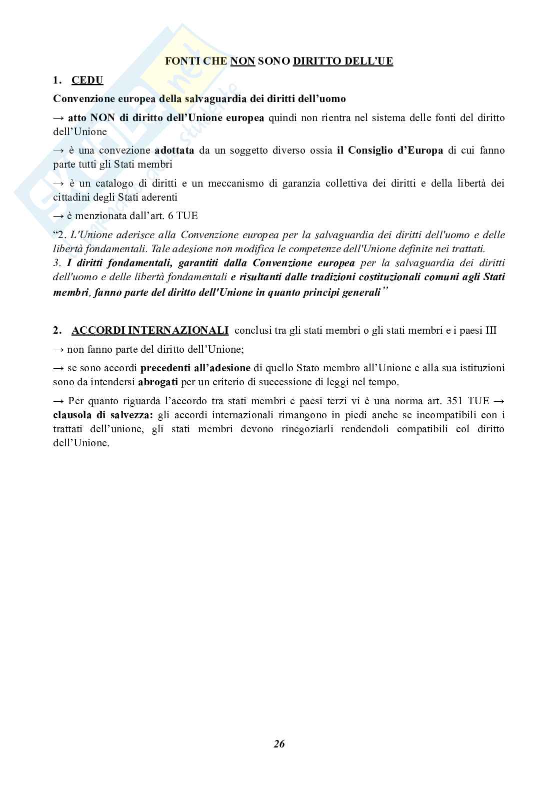 Appunti di diritto dell'Unione Europea Pag. 26