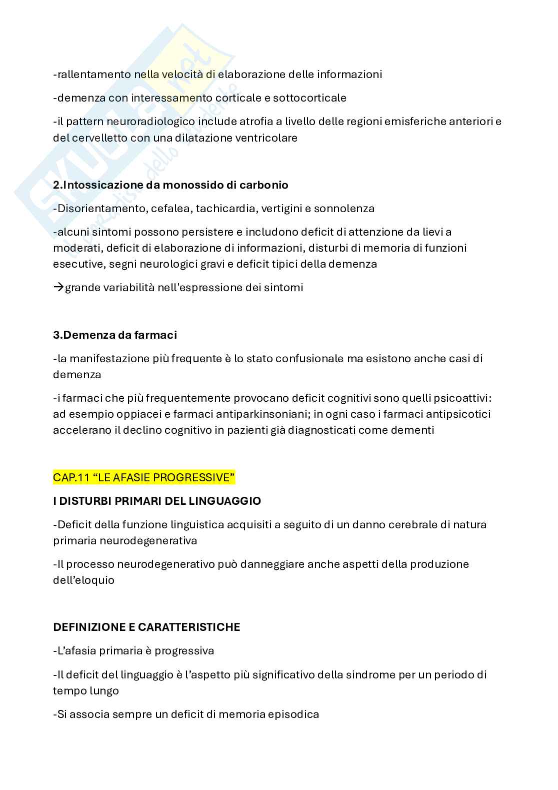Riassunto esame Benessere nell'invecchiamento, Prof. Marra Camillo, libro consigliato Neuropsicologia delle demenze, Papagno Costanza, Nadia Bolognini Pag. 26