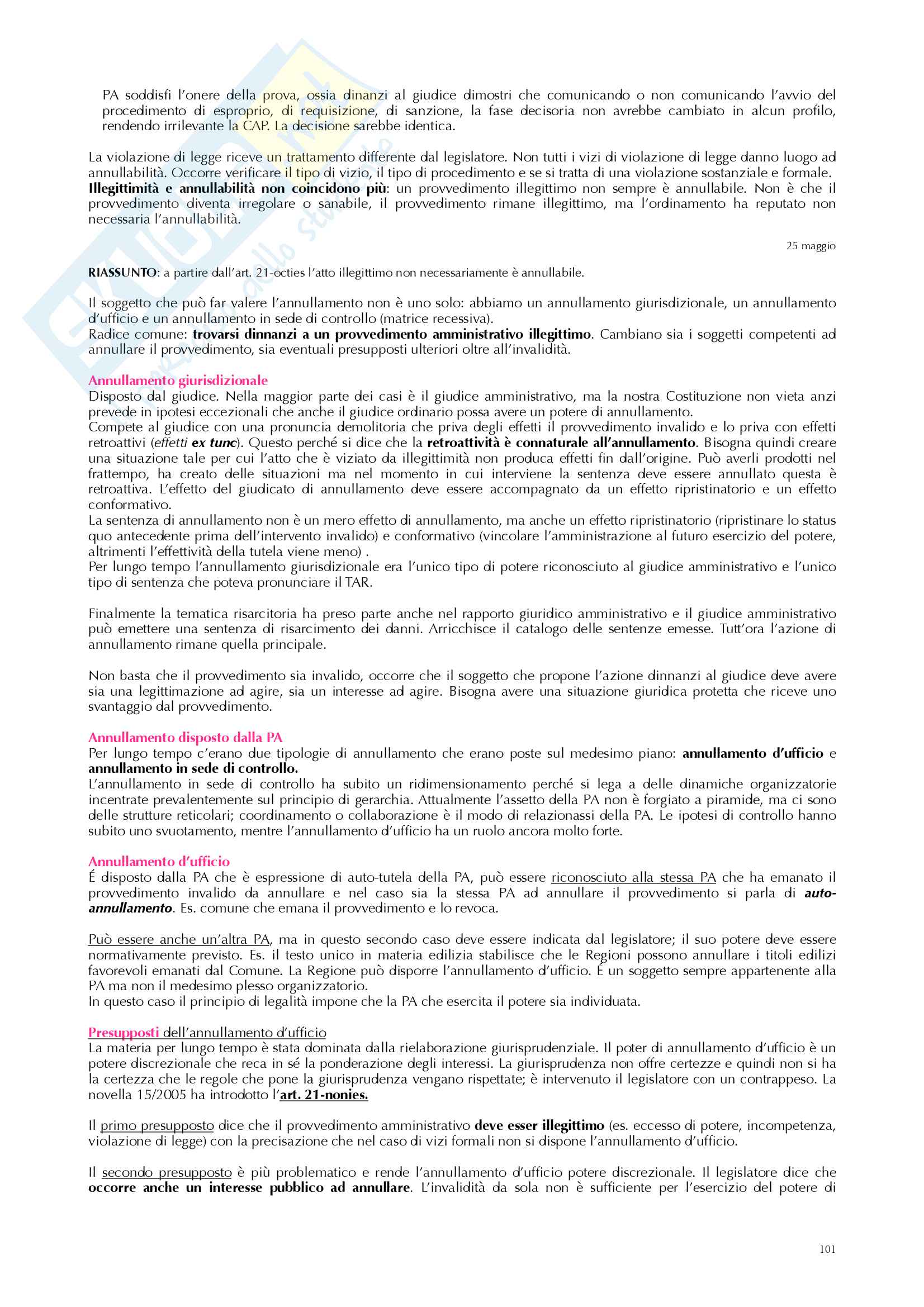 Appunti diritto amministrativo prof Ramajoli Pag. 101
