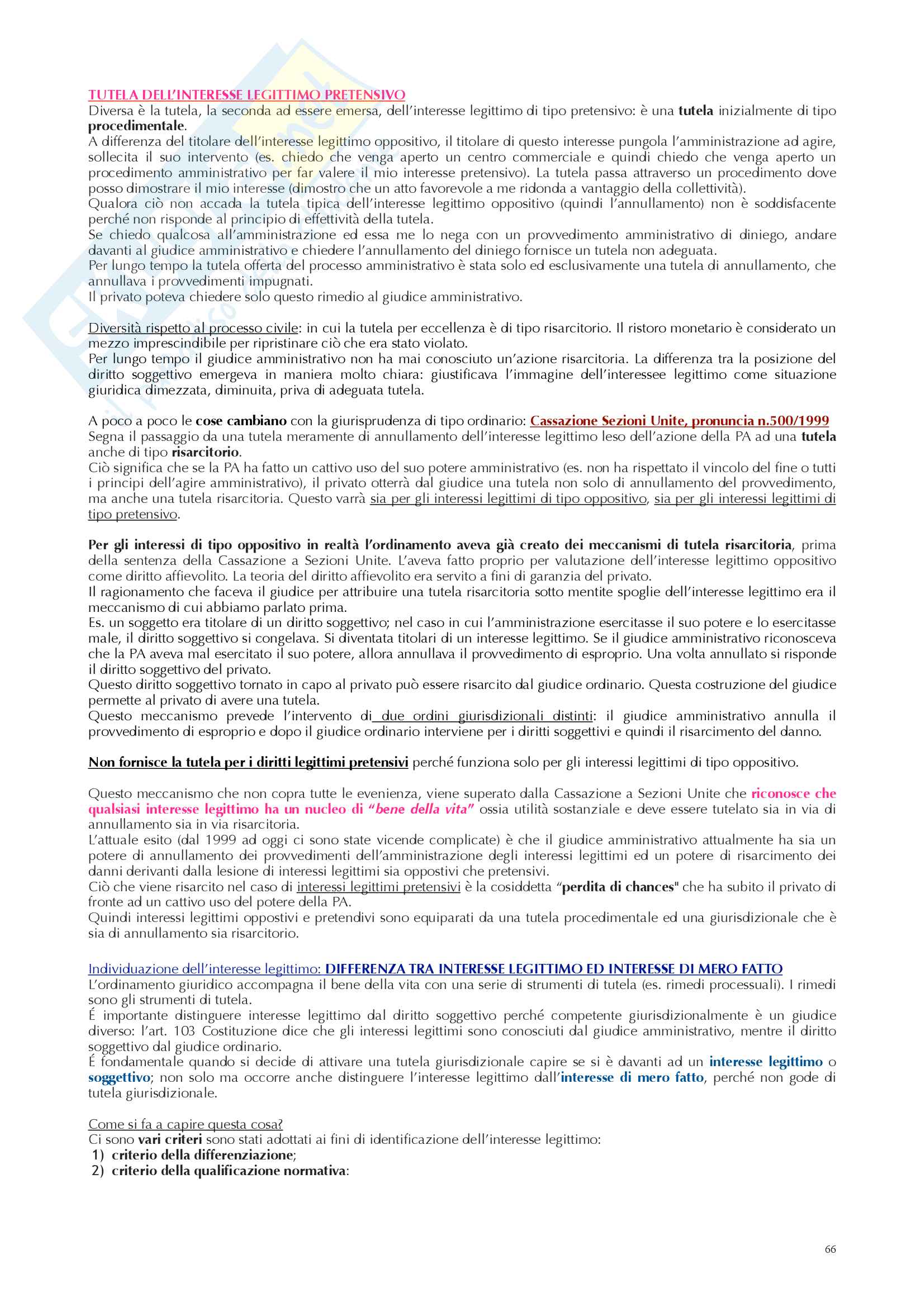 Appunti diritto amministrativo prof Ramajoli Pag. 66