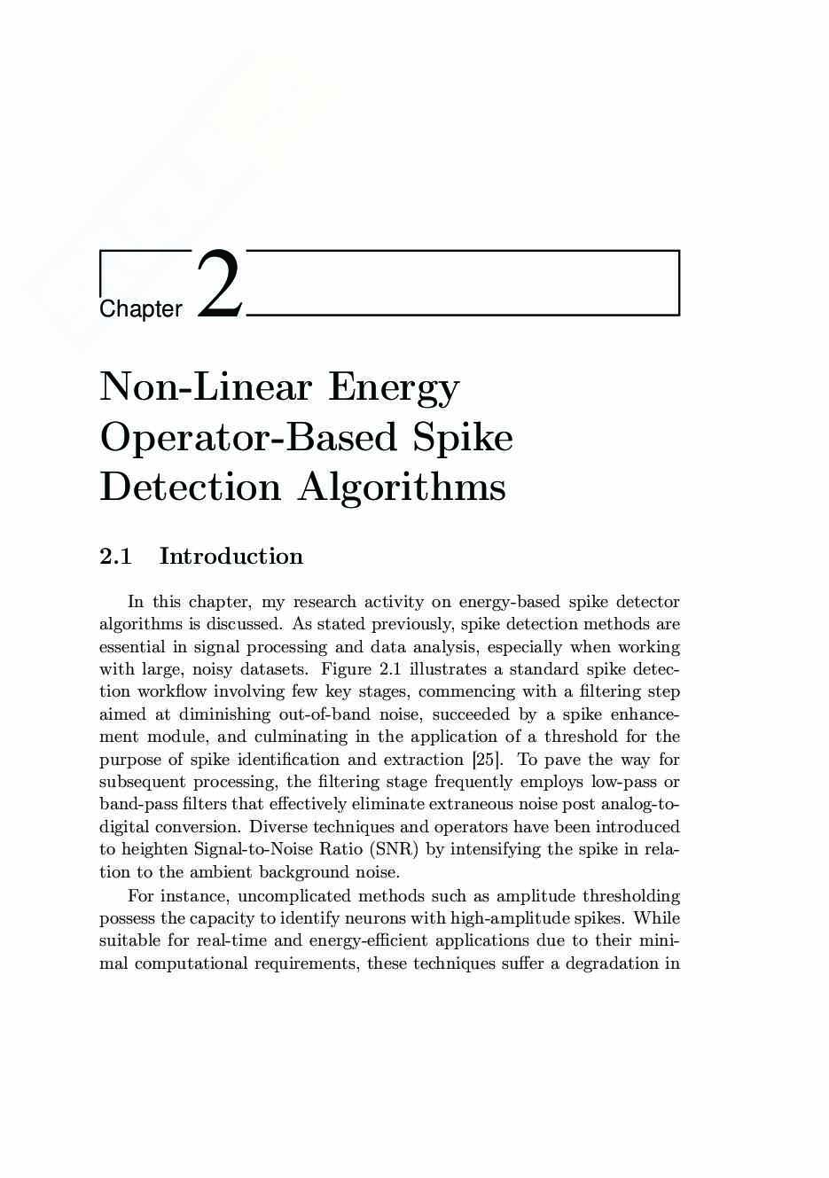 Spike Detector Algorithms and Approximating Hardware Arithmetic Circuits: Enhancing Efficiency in Brain-Machine Interface Systems Pag. 36
