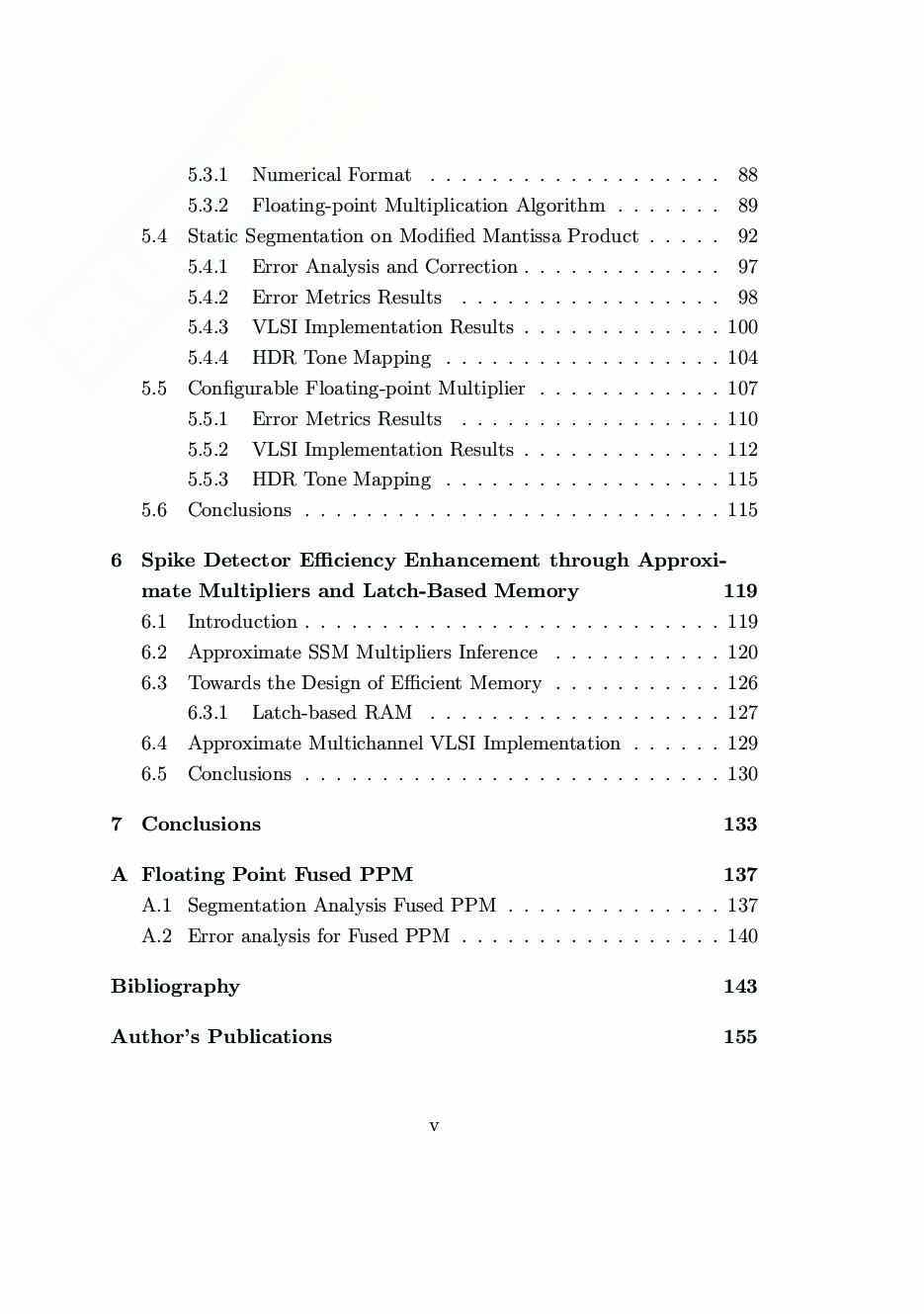 Spike Detector Algorithms and Approximating Hardware Arithmetic Circuits: Enhancing Efficiency in Brain-Machine Interface Systems Pag. 6