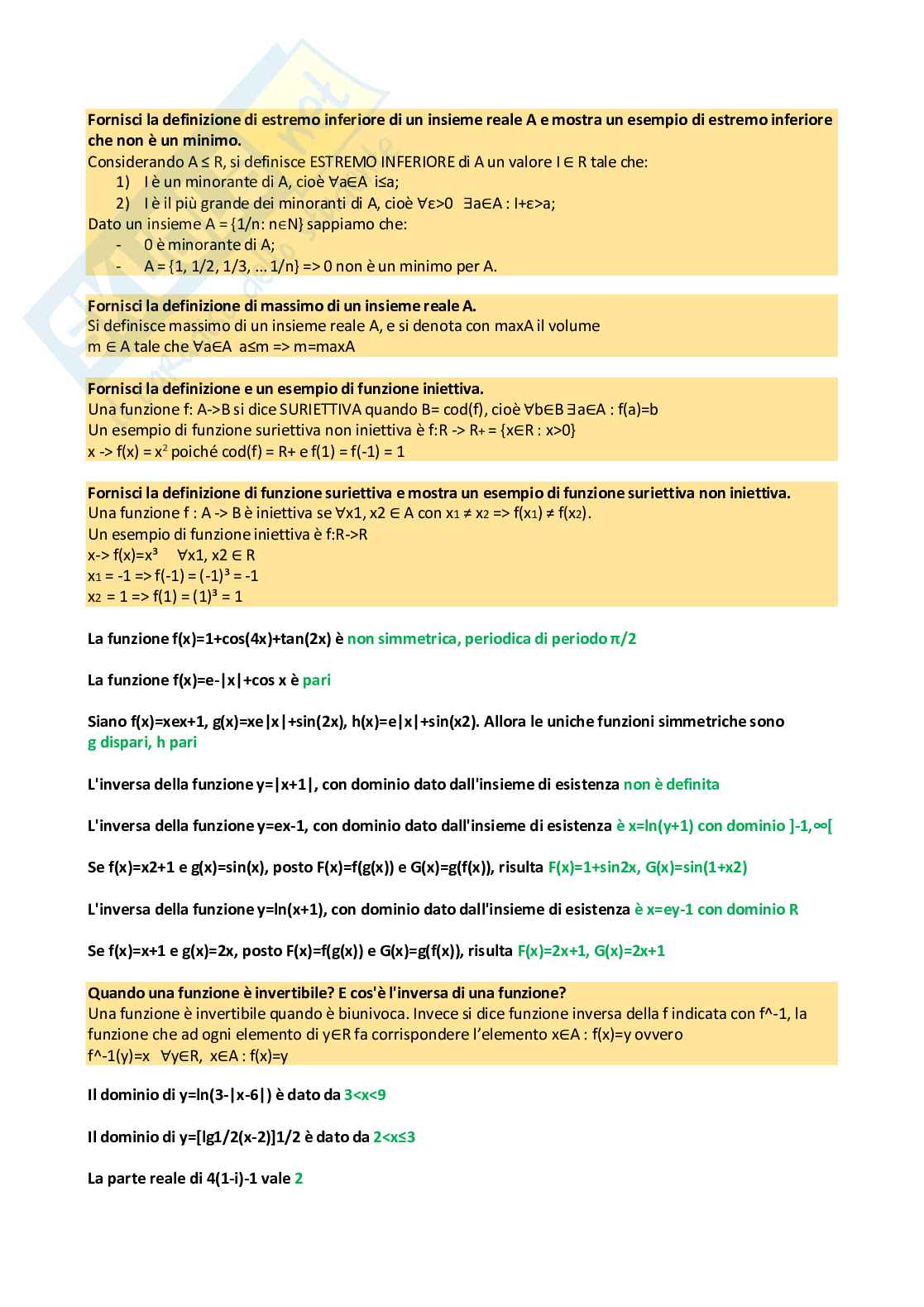 Analisi matematica Pag. 2